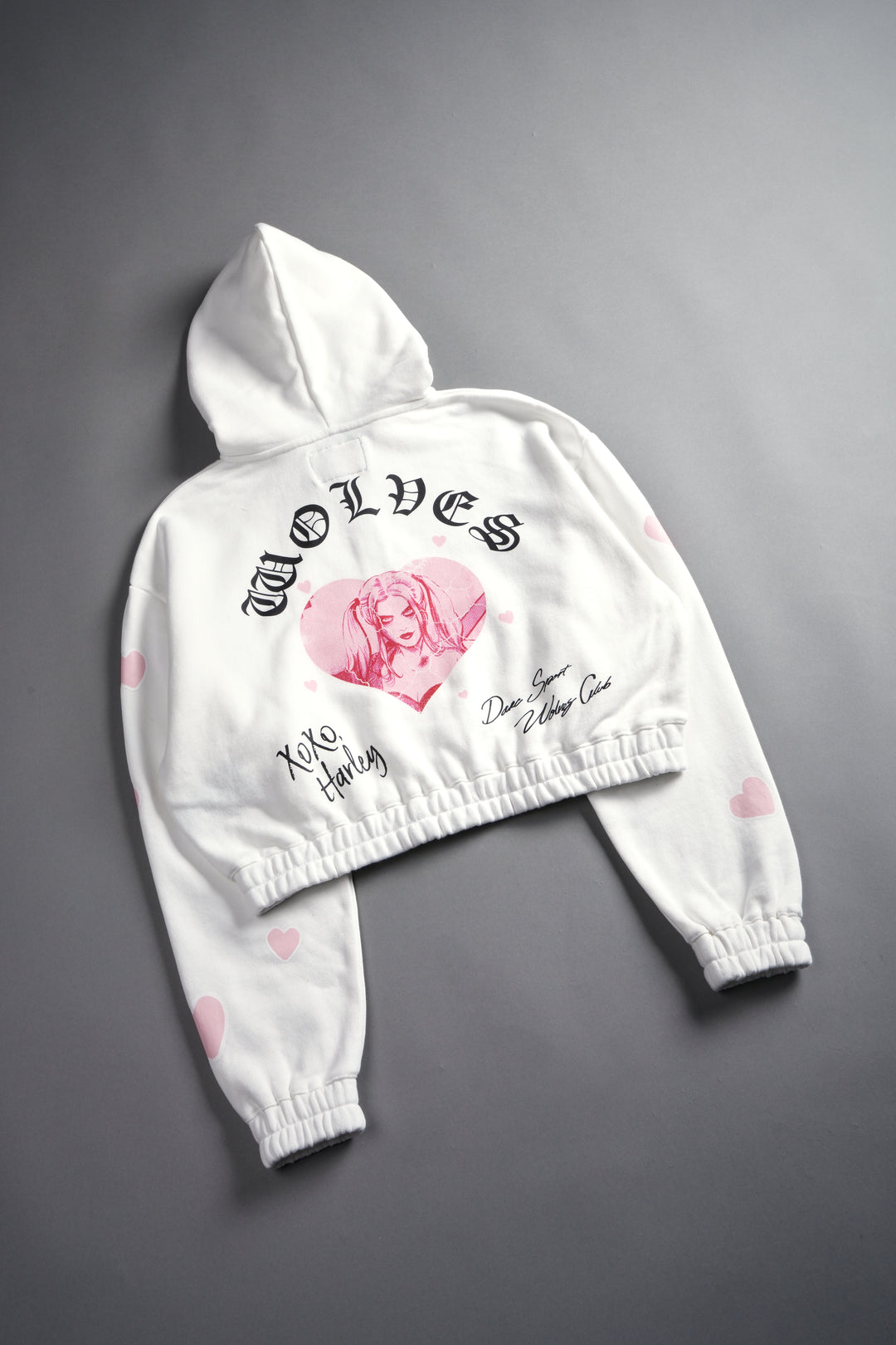 Her Energy "Chambers" (Cropped) Zip Hoodie in Cream