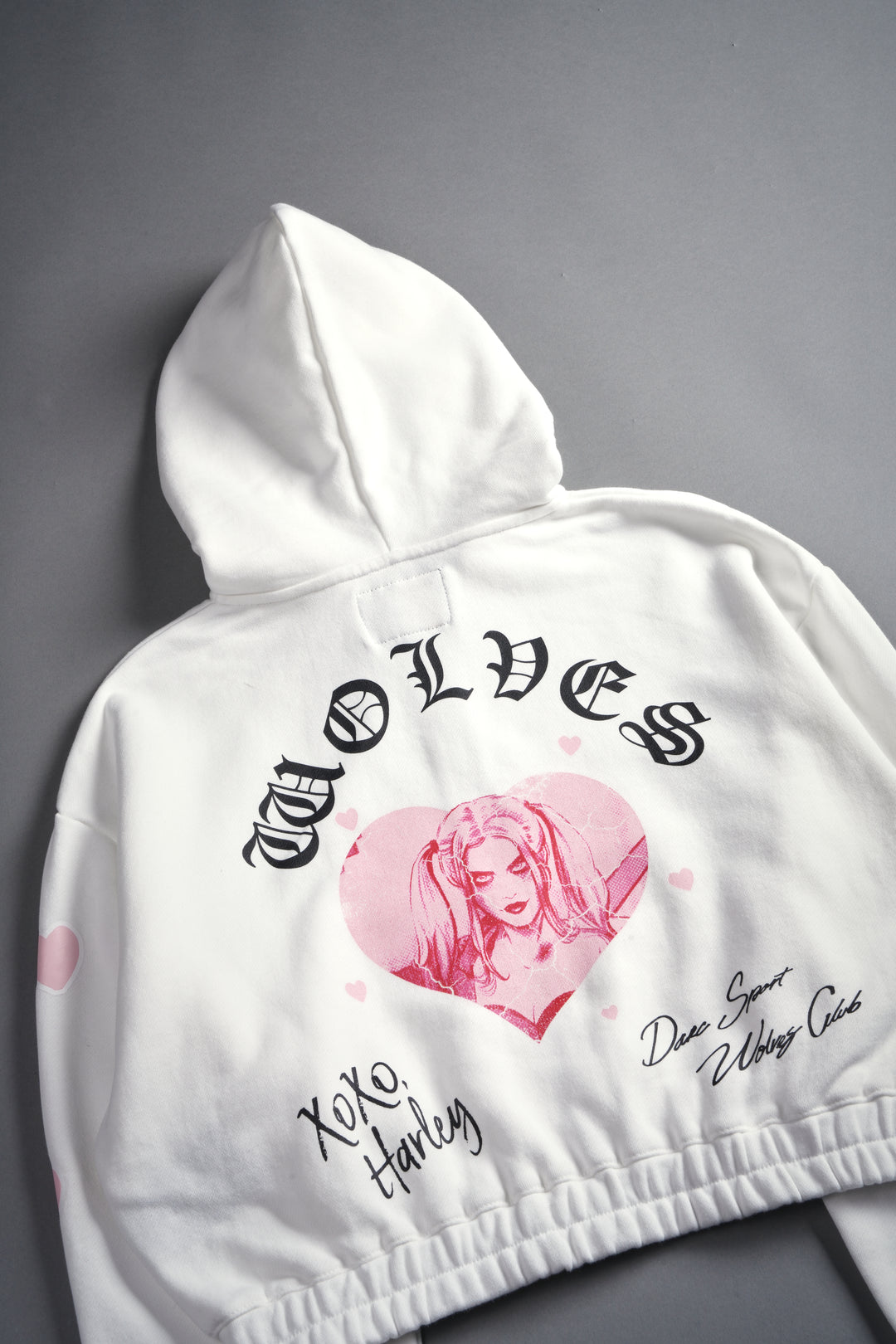 Her Energy "Chambers" (Cropped) Zip Hoodie in Cream