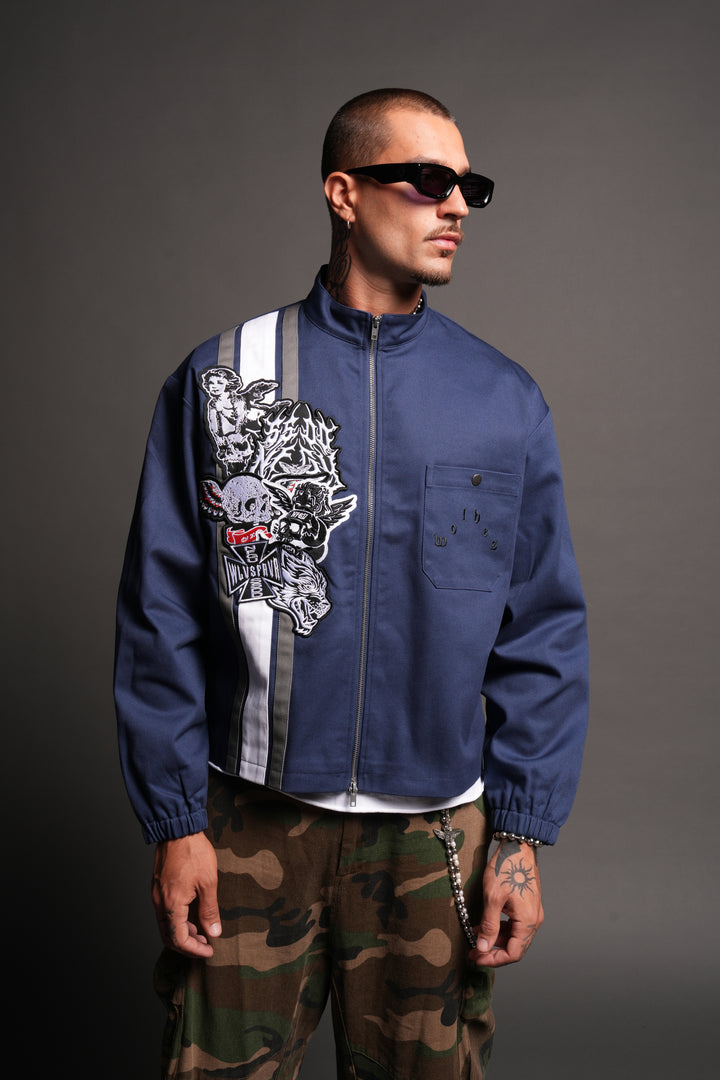 Fallen Virtues Shelby Jacket In Navy
