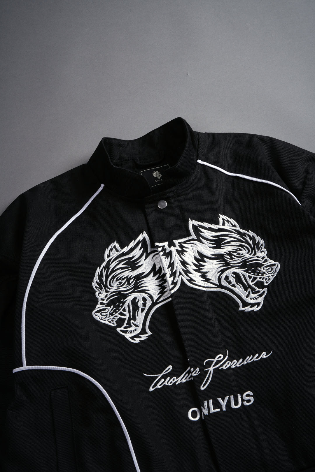 IYKYK Grit Road Racing Jacket in Black/White