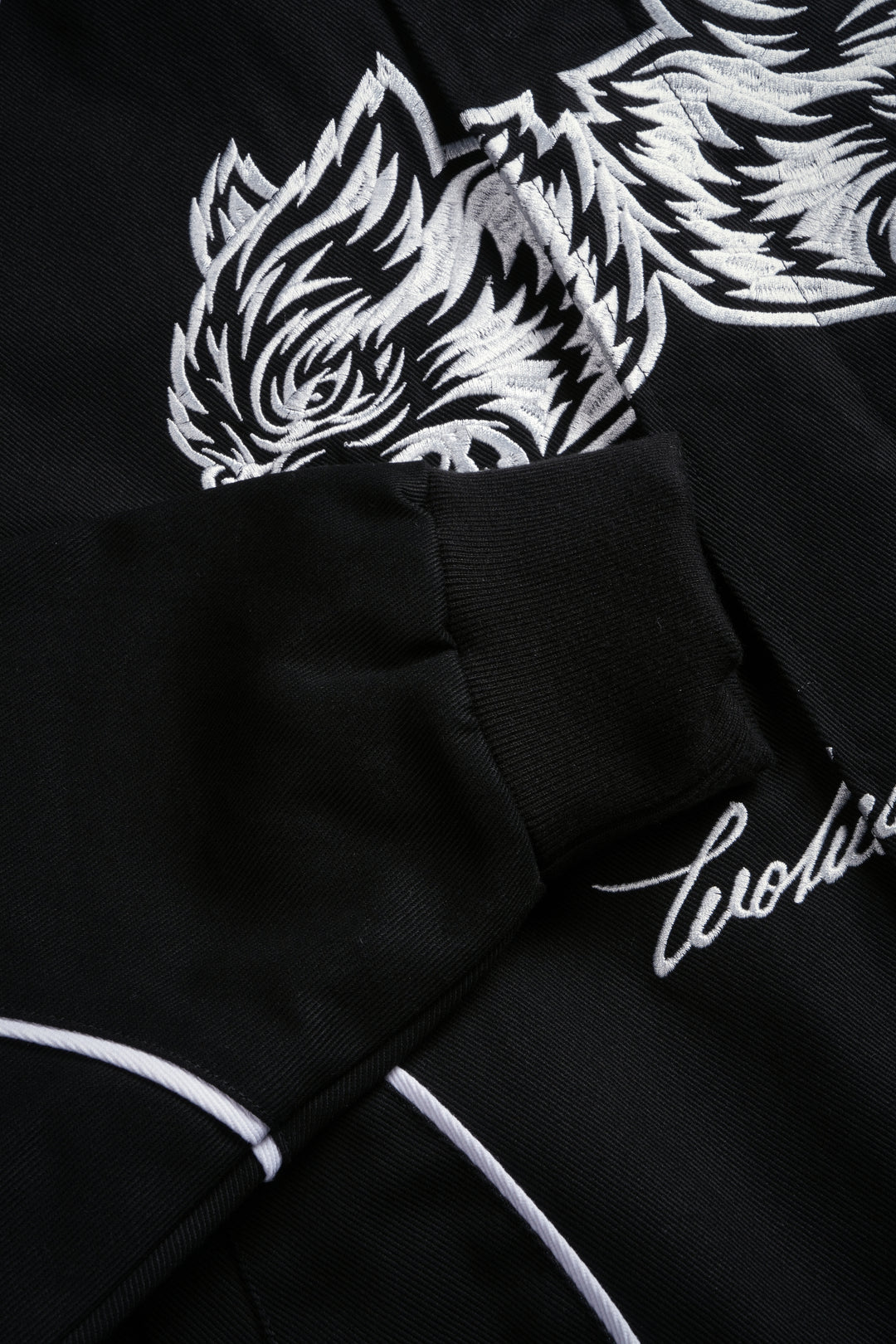 IYKYK Grit Road Racing Jacket in Black/White