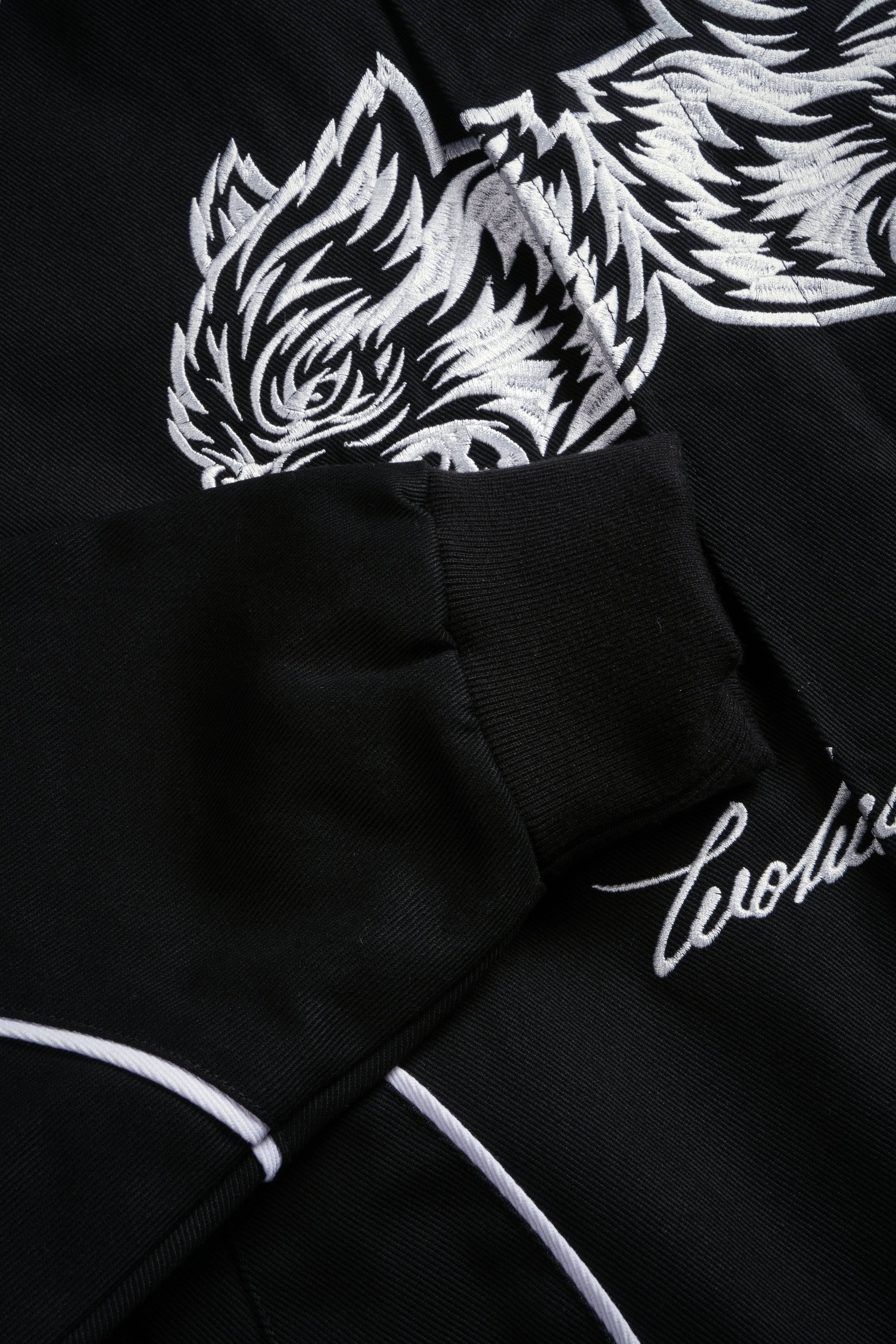 IYKYK Grit Road Racing Jacket in Black/White