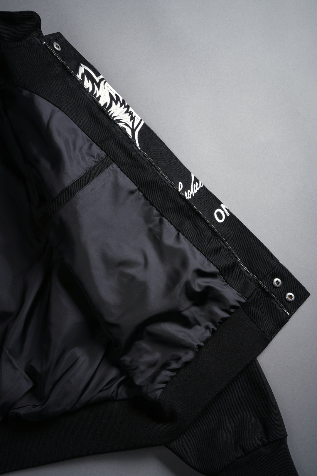 IYKYK Grit Road Racing Jacket in Black/White