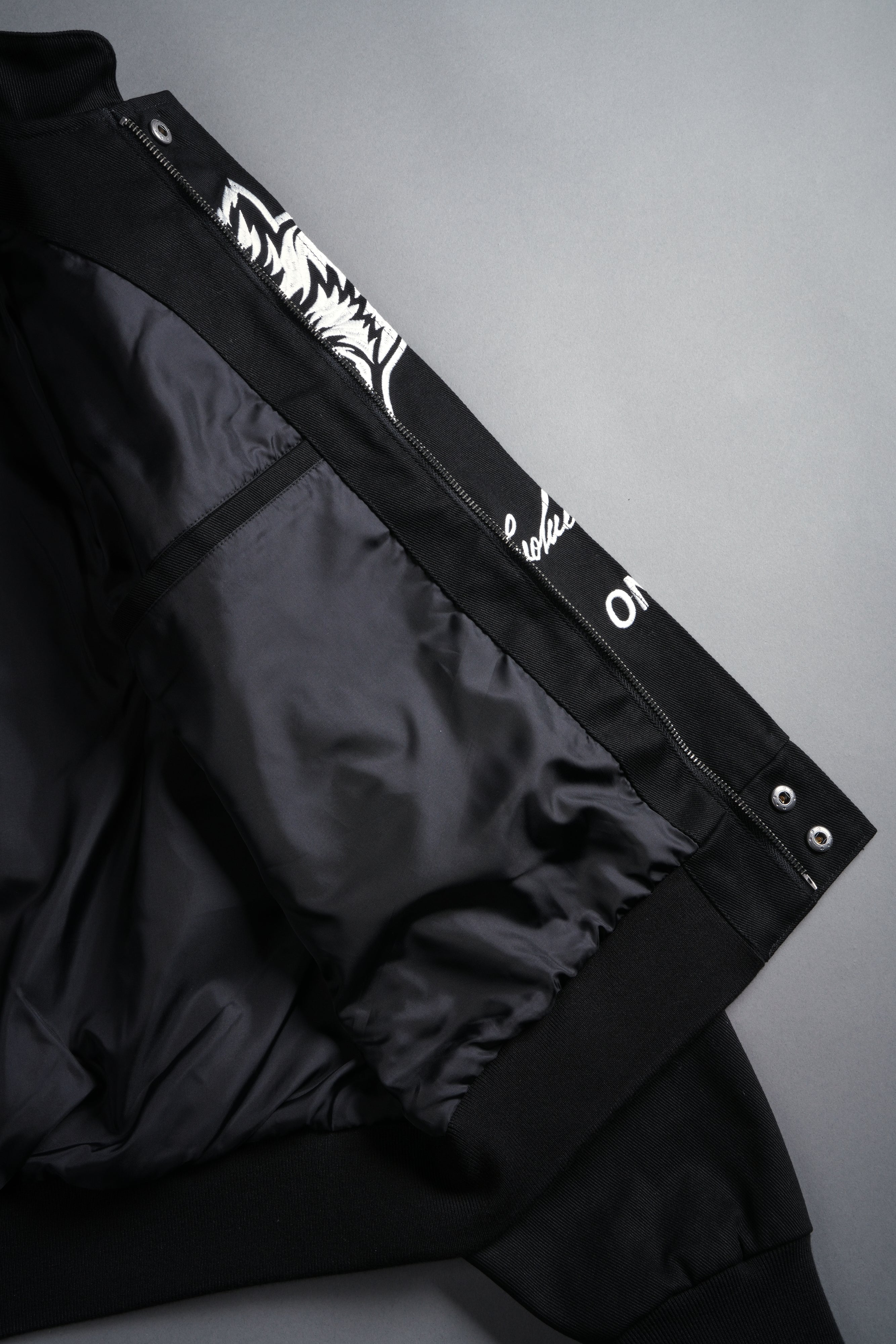 IYKYK Grit Road Racing Jacket in Black/White