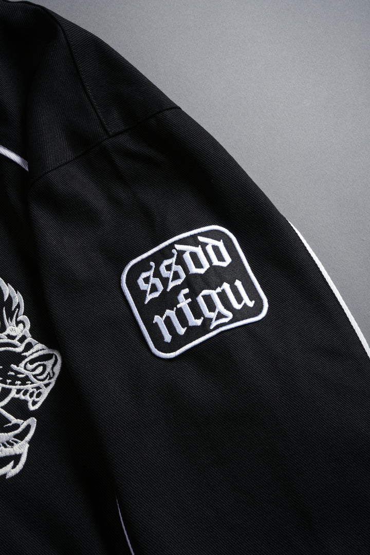 IYKYK Grit Road Racing Jacket in Black/White