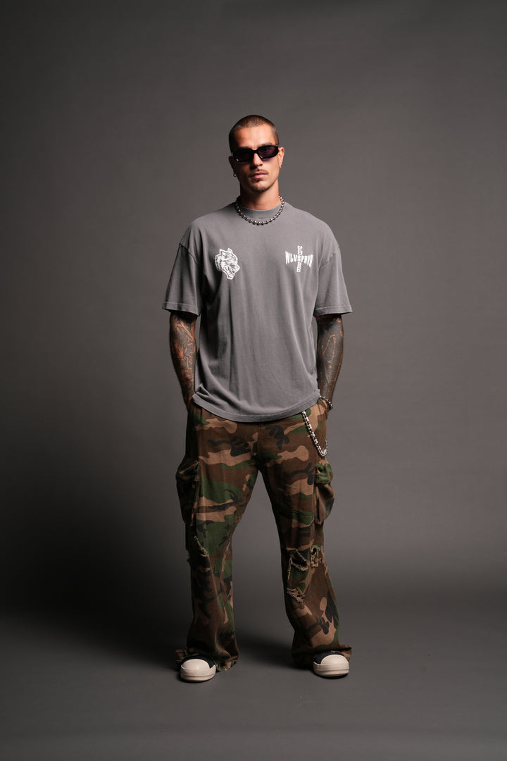 All Of Us 1 Of 500 Premium Oversized Tee In Slate Gray
