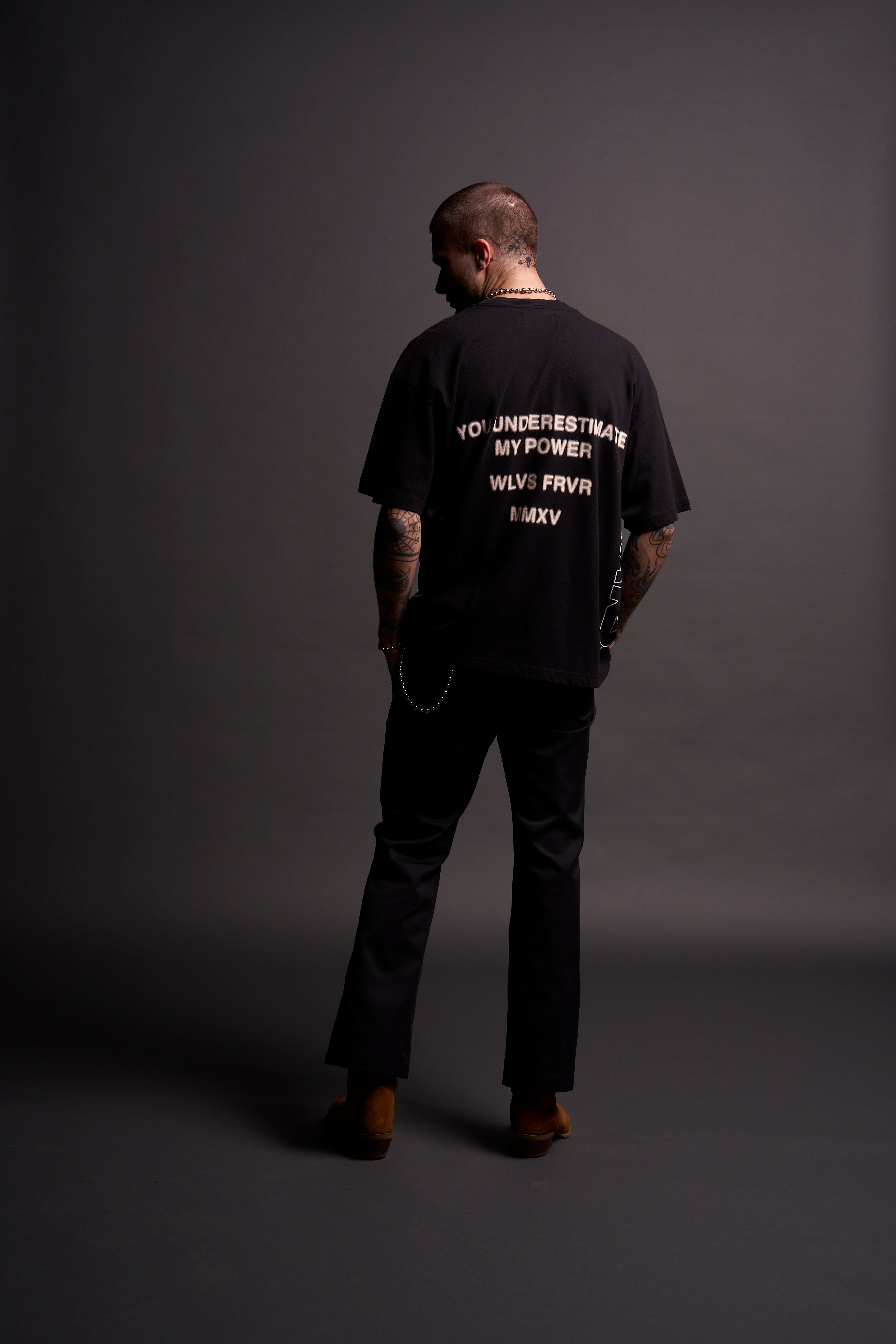 Jedi Knight "Side By Side" Oversized Tee in Black