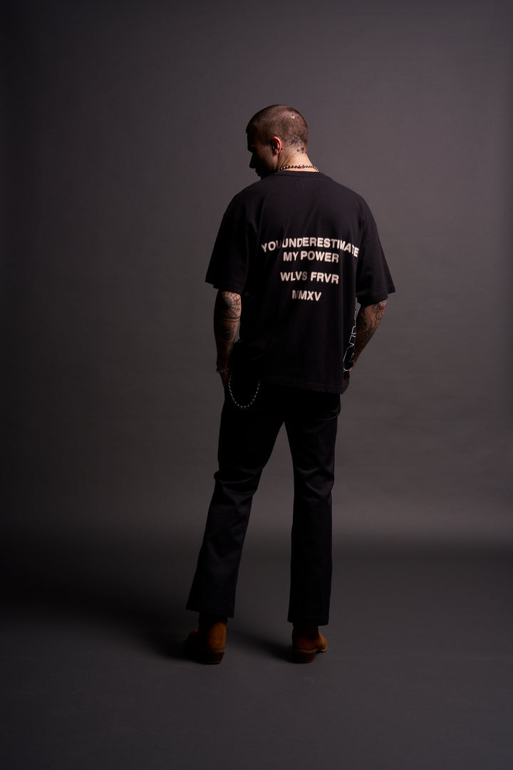 Jedi Knight "Side By Side" Oversized Tee in Black