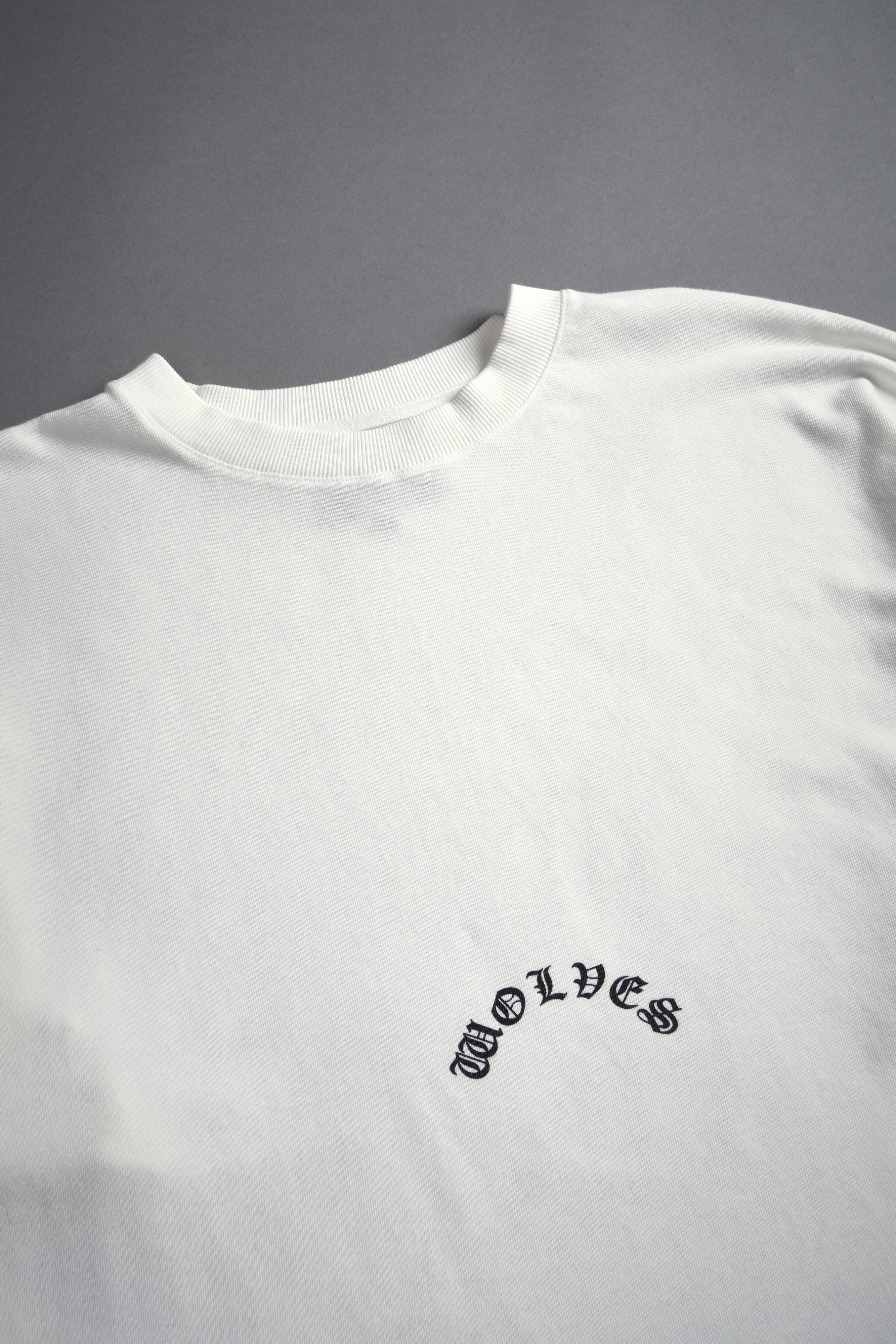 Smile "Premium" Oversized Tee in Cream
