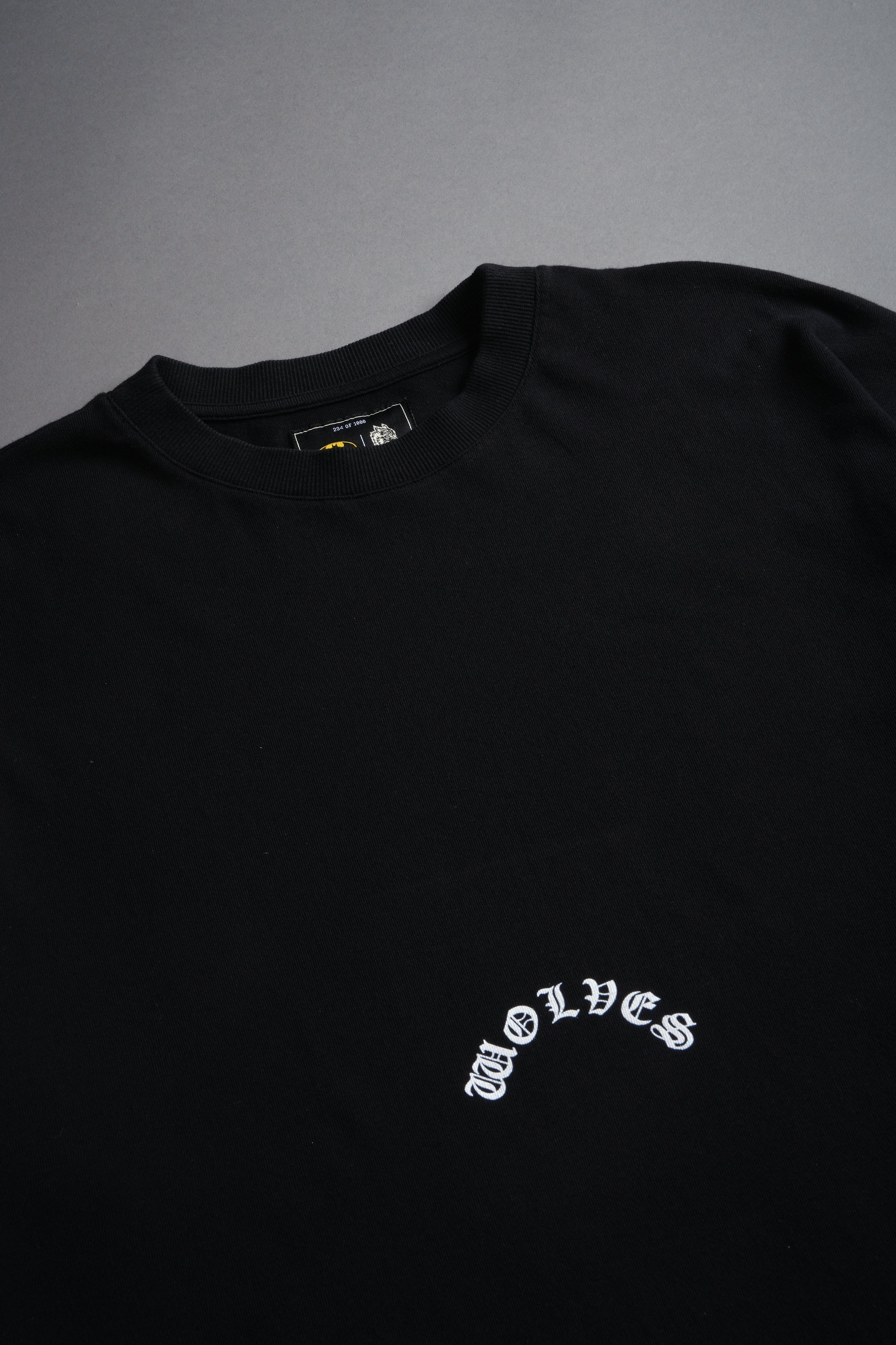 Smile "Premium" Oversized Tee in Black