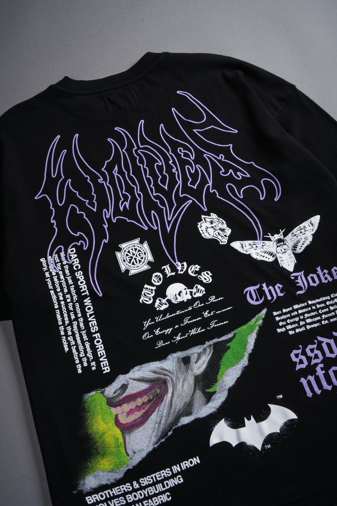 Smile "Premium" Oversized Tee in Black
