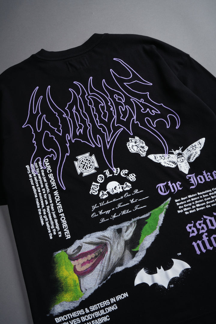 Smile "Premium" Oversized Tee in Black