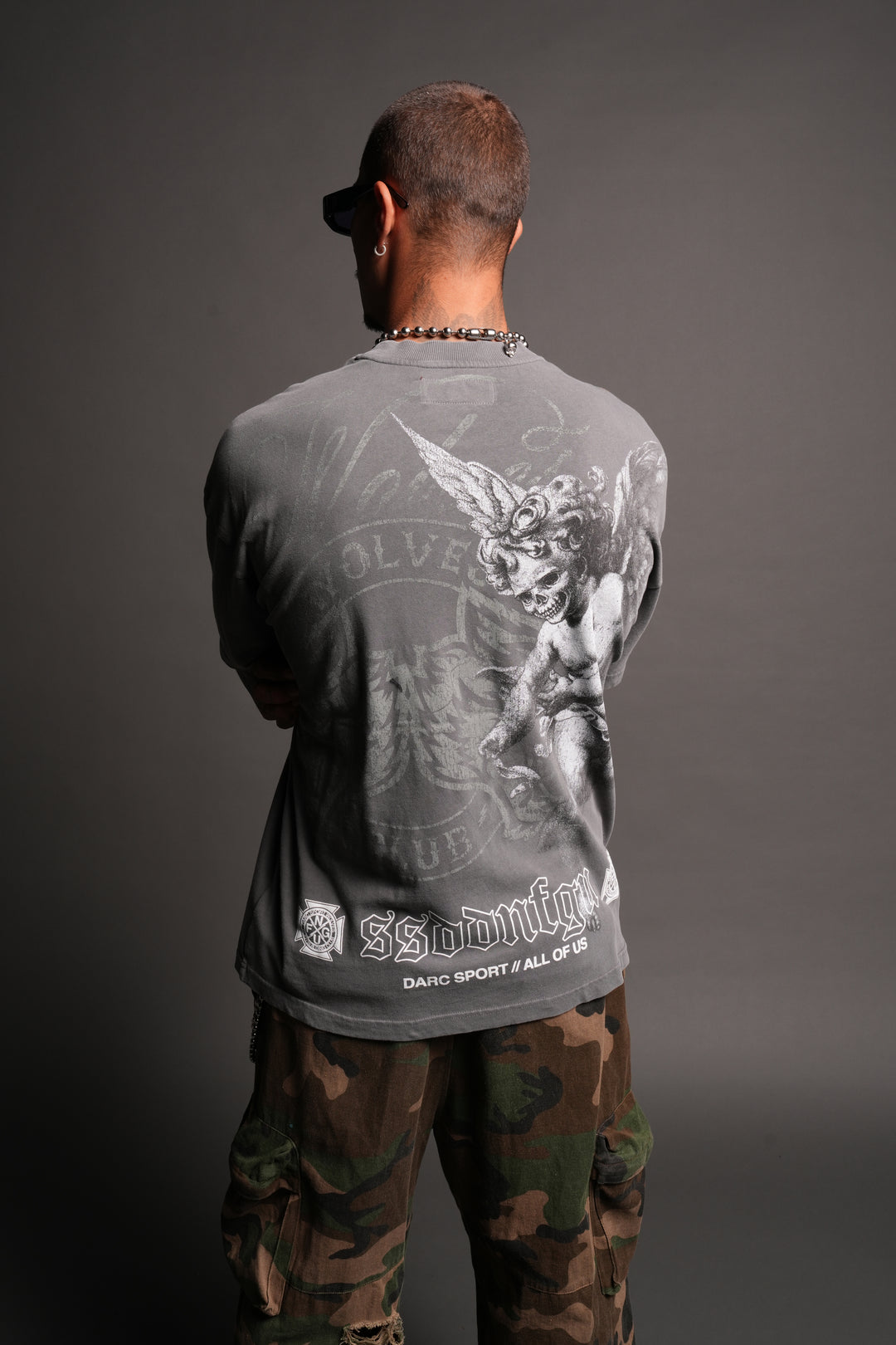 All Of Us 1 Of 500 Premium Oversized Tee In Slate Gray