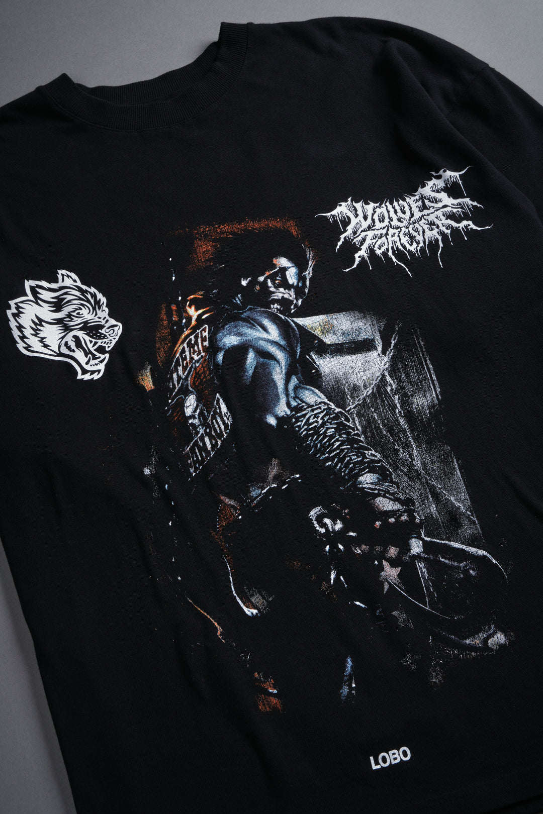 Lobo "Premium" Oversized Tee in Black