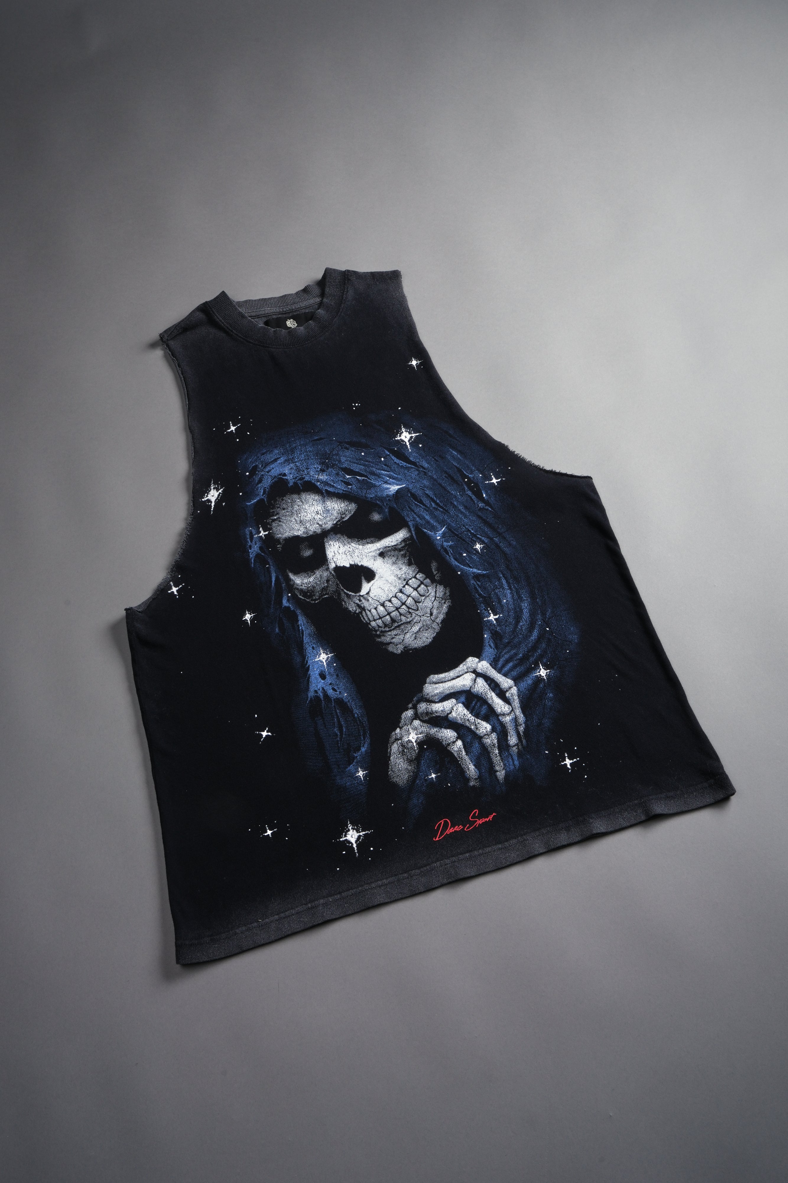 Grim Future "Tommy" Muscle Tee in Black