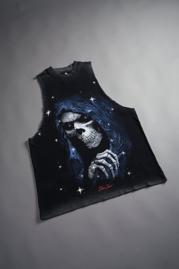 Grim Future "Tommy" Muscle Tee in Black