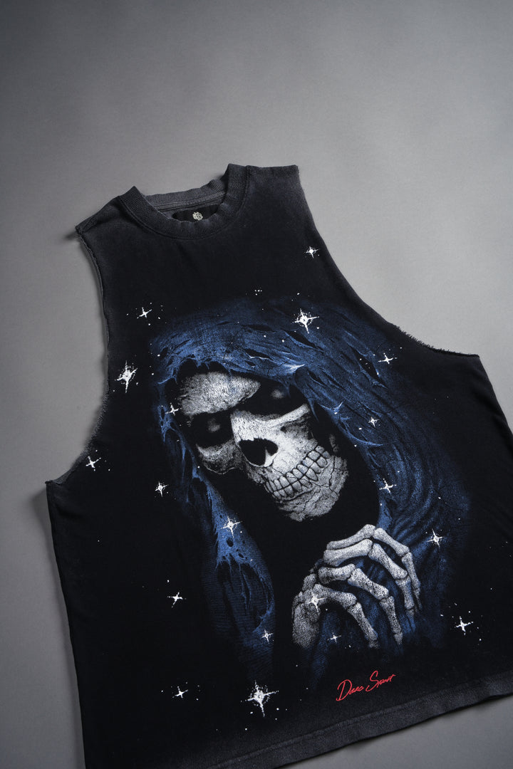 Grim Future "Tommy" Muscle Tee in Black