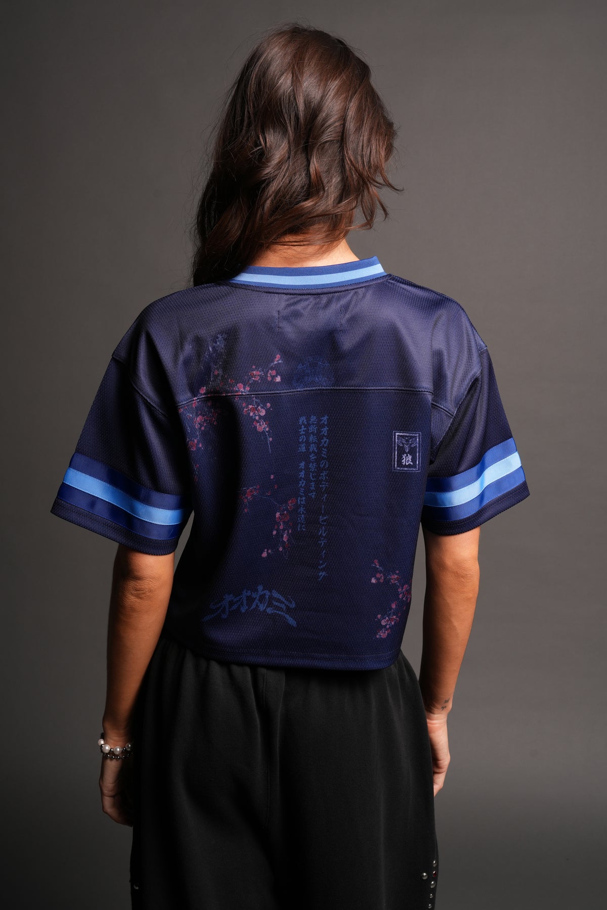 Honor She Football Crop Jersey in Royal Navy