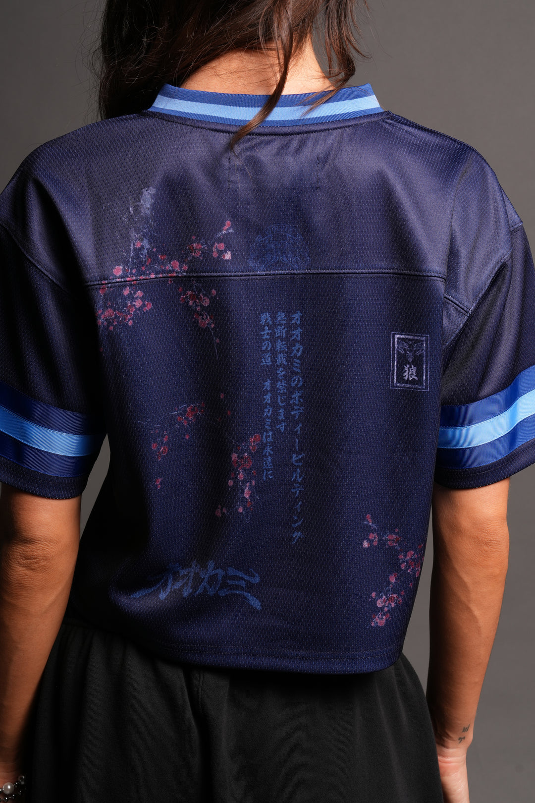 Honor She Football Crop Jersey in Royal Navy