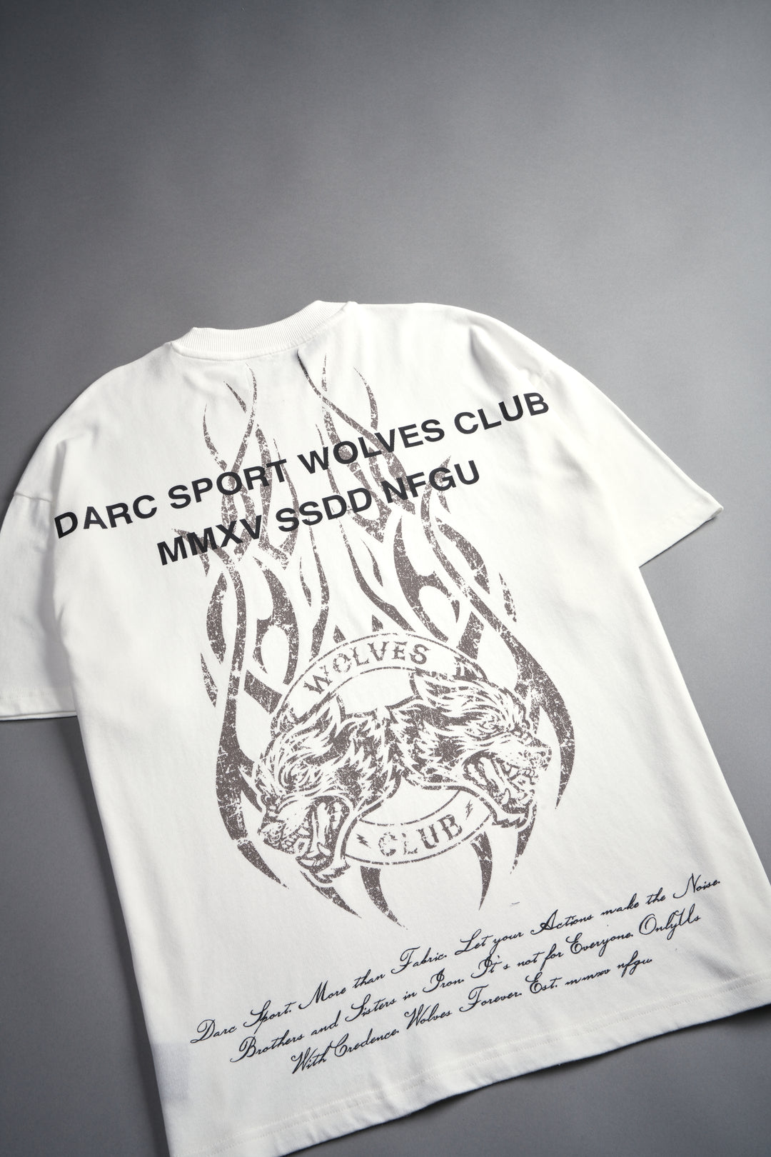 Finite Flame "Premium" Oversized Tee in Cream