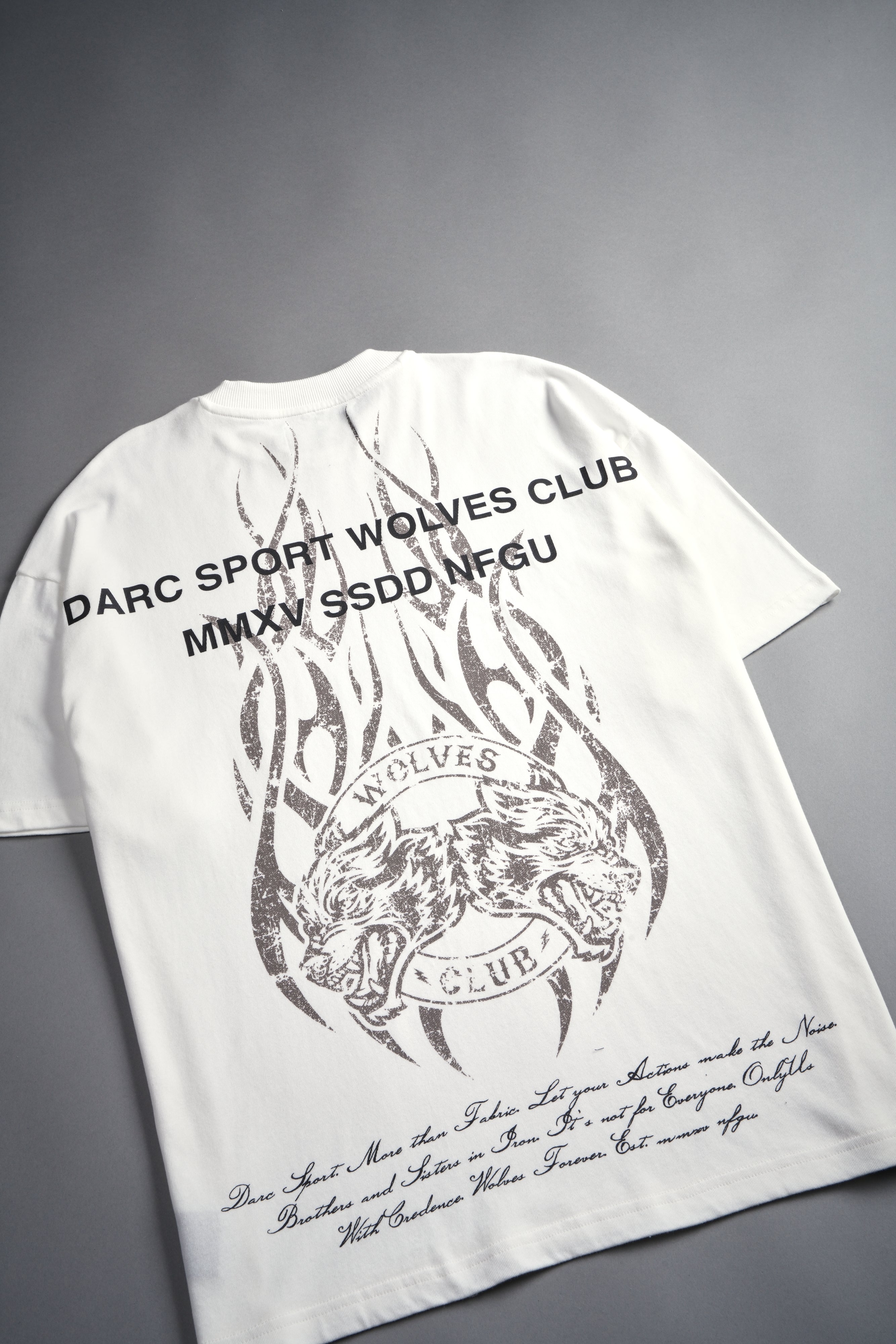 Finite Flame "Premium" Oversized Tee in Cream