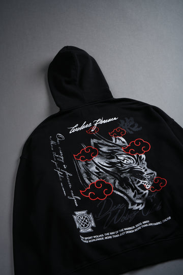 Rogue Wolf Darco Double Zip Hoodie in Black