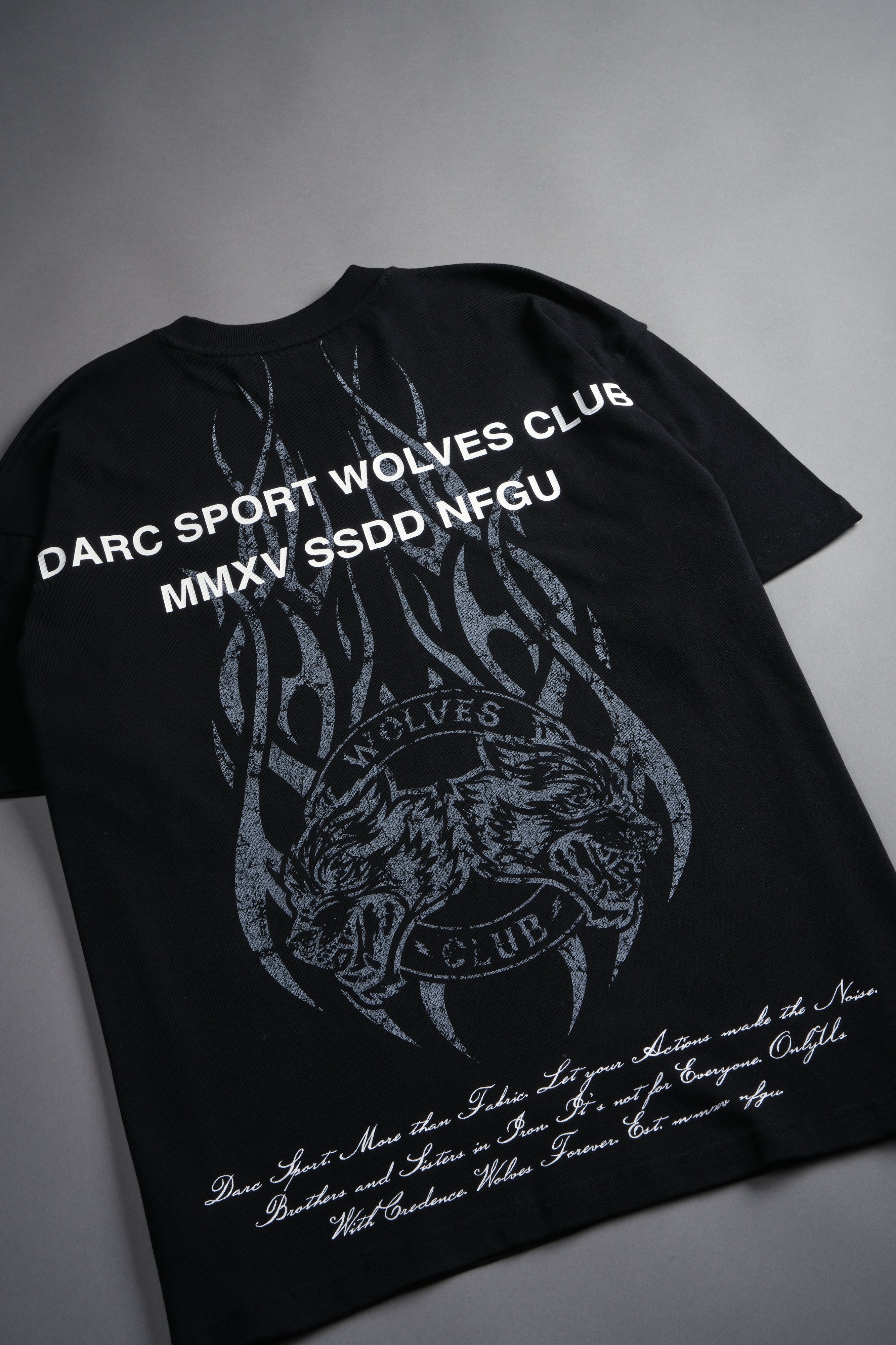Finite Flame "Premium" Oversized Tee in Black
