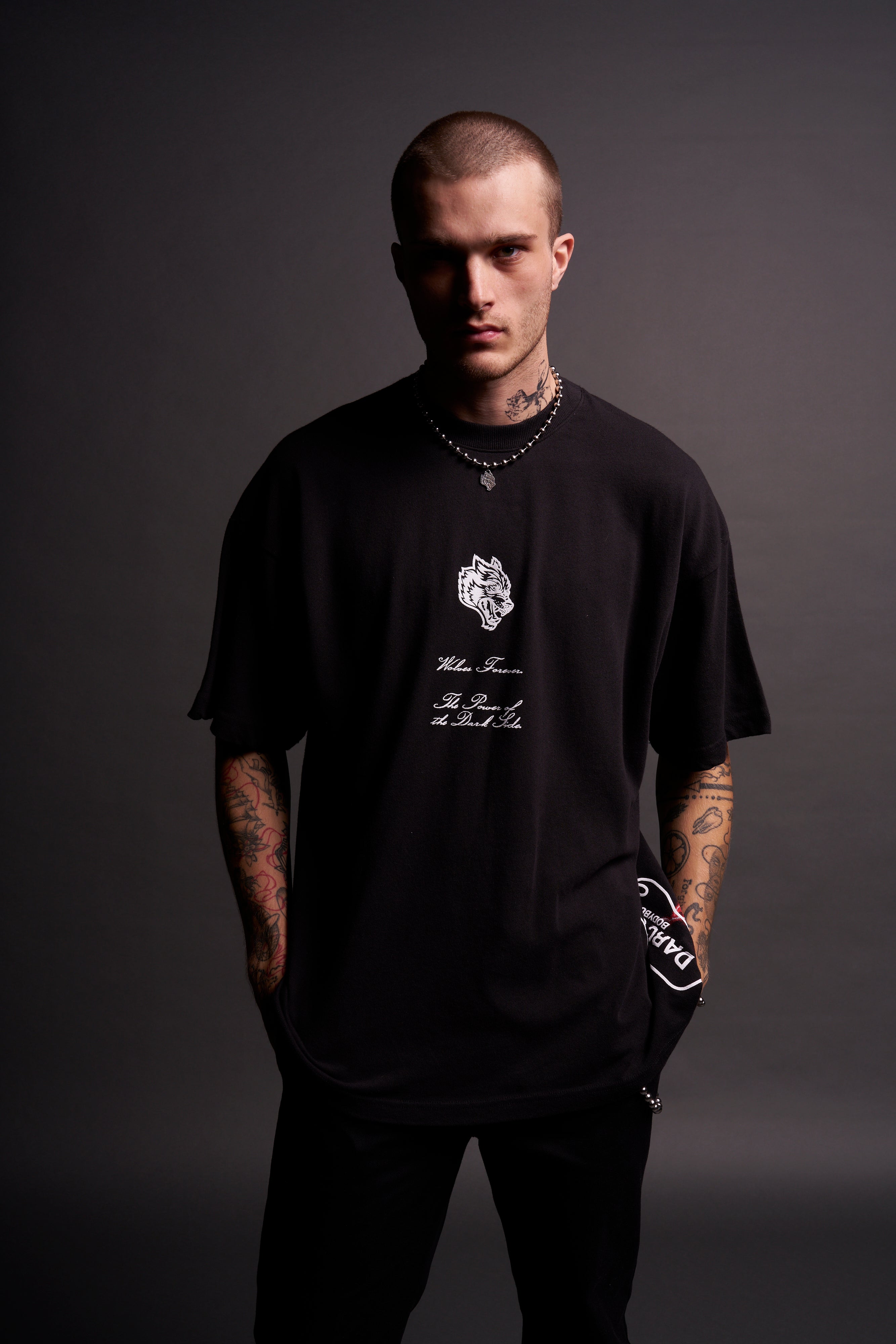 Darth Maul "Side By Side" Oversized Tee in Black