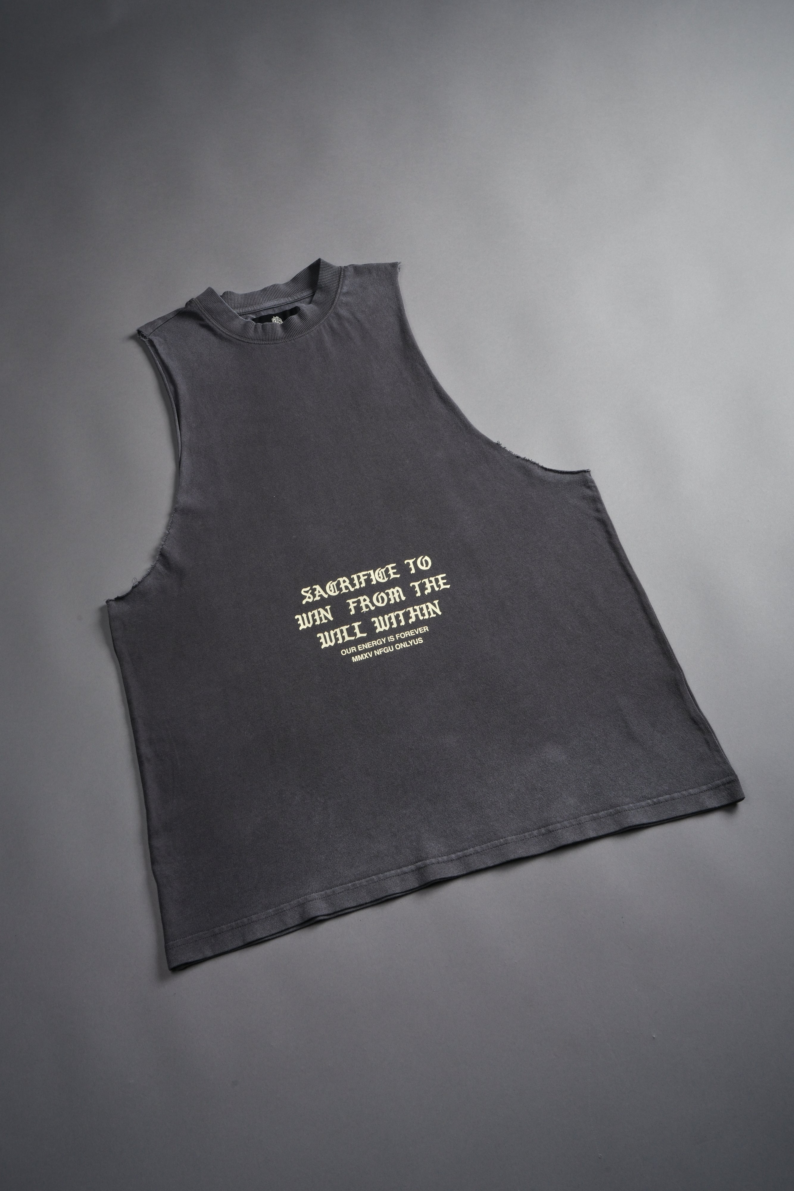 Wolf Sacrifice "Tommy" Muscle Tee in Wolf Gray