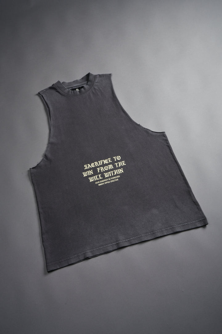 Wolf Sacrifice "Tommy" Muscle Tee in Wolf Gray