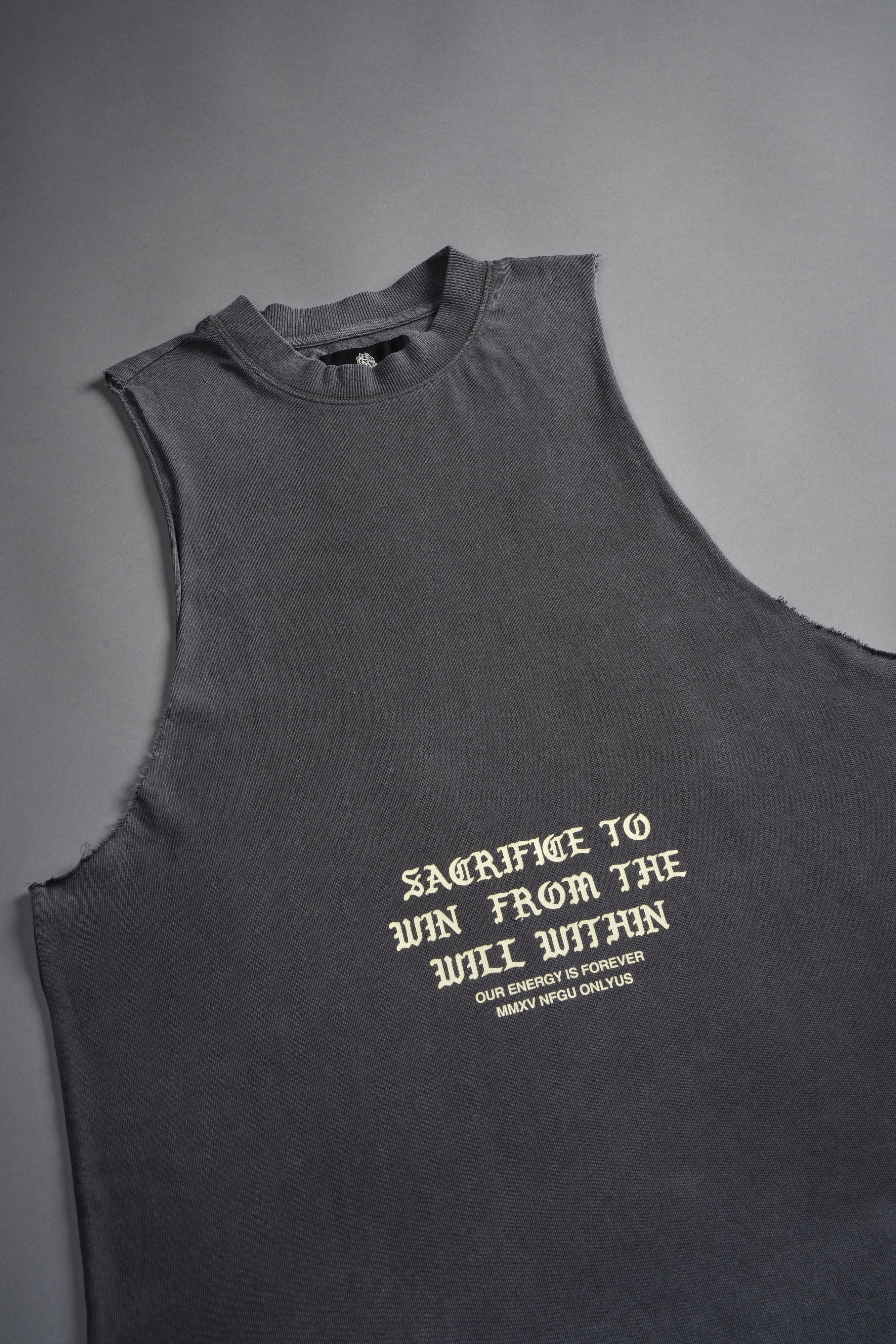 Wolf Sacrifice "Tommy" Muscle Tee in Wolf Gray
