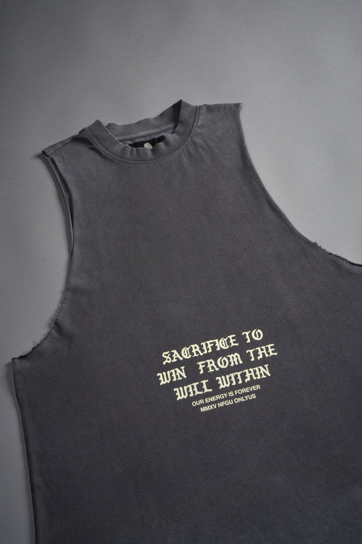 Wolf Sacrifice "Tommy" Muscle Tee in Wolf Gray