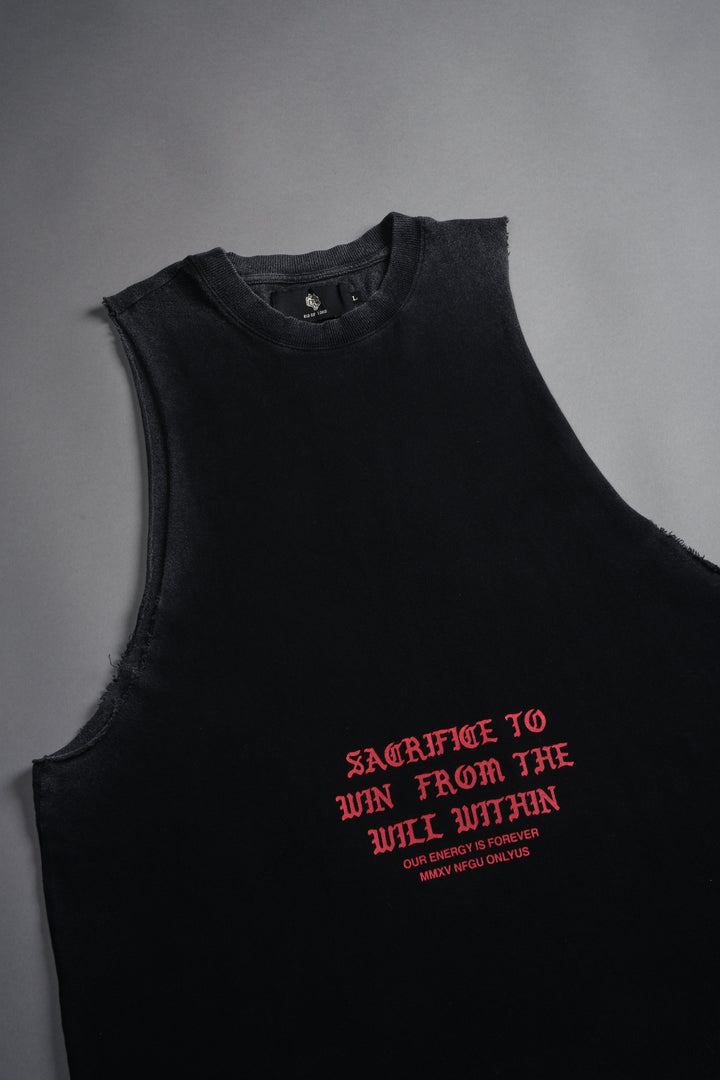 Wolf Sacrifice "Tommy" Muscle Tee in Black