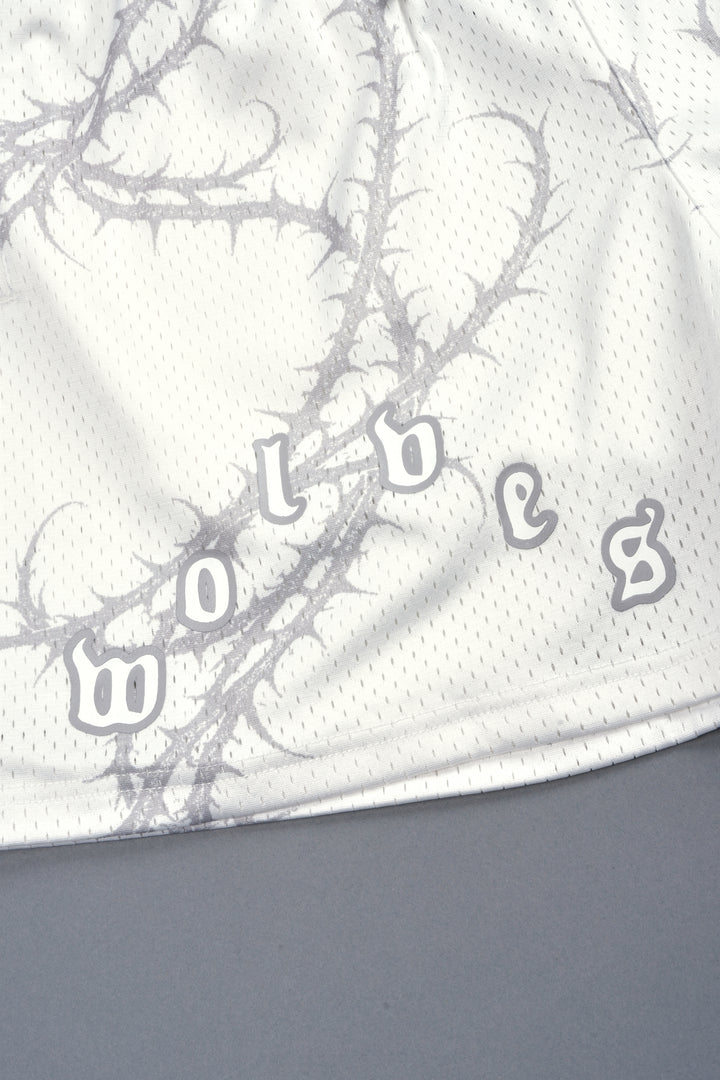 Thorns Frvr Mesh Shorts In White