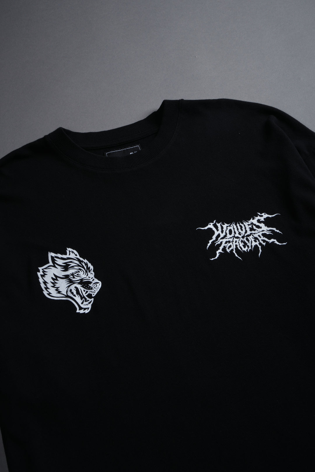 Cha Hae-In "Side By Side" Series Premium Oversized Tee in Black