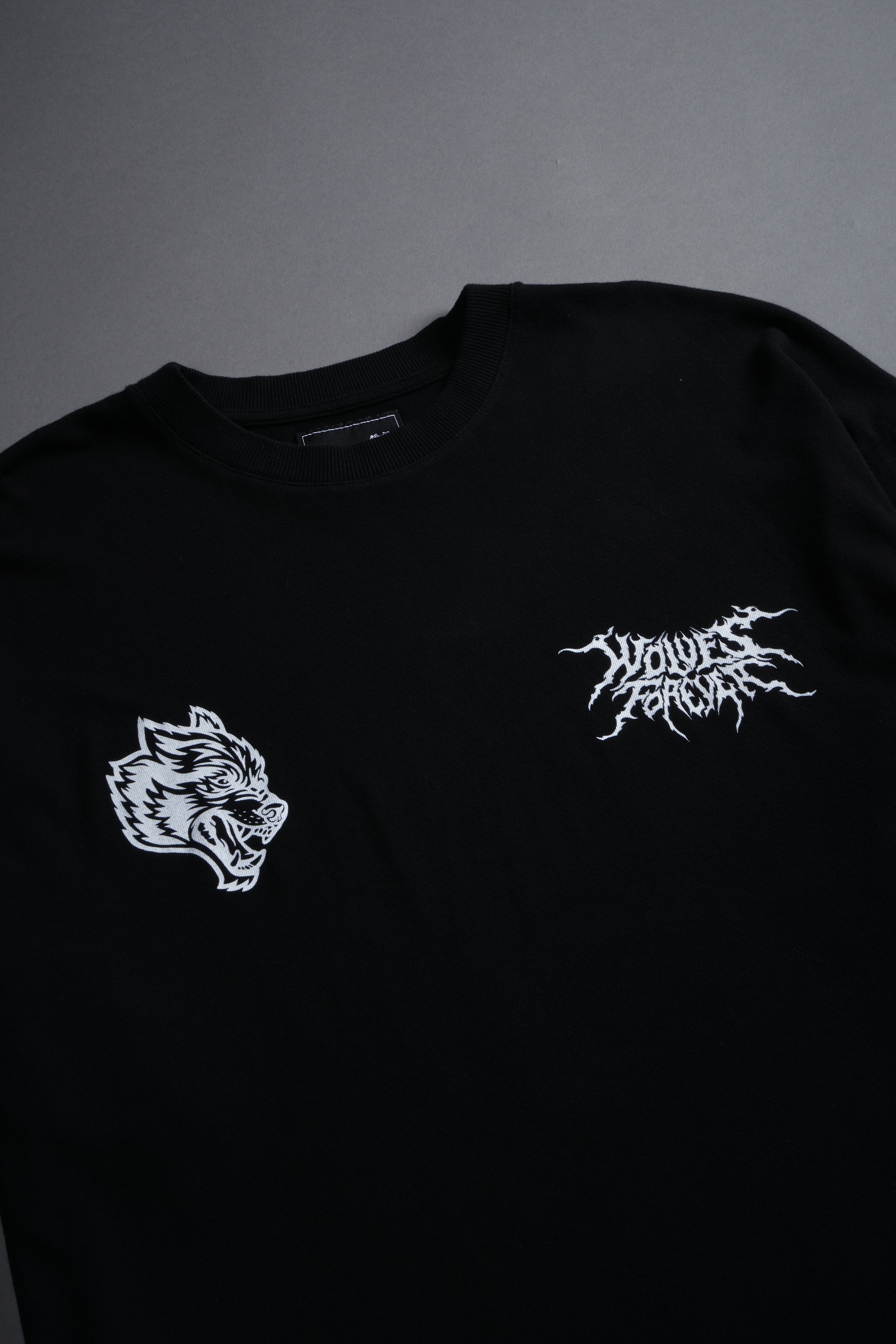 Cha Hae-In "Side By Side" Series Premium Oversized Tee in Black