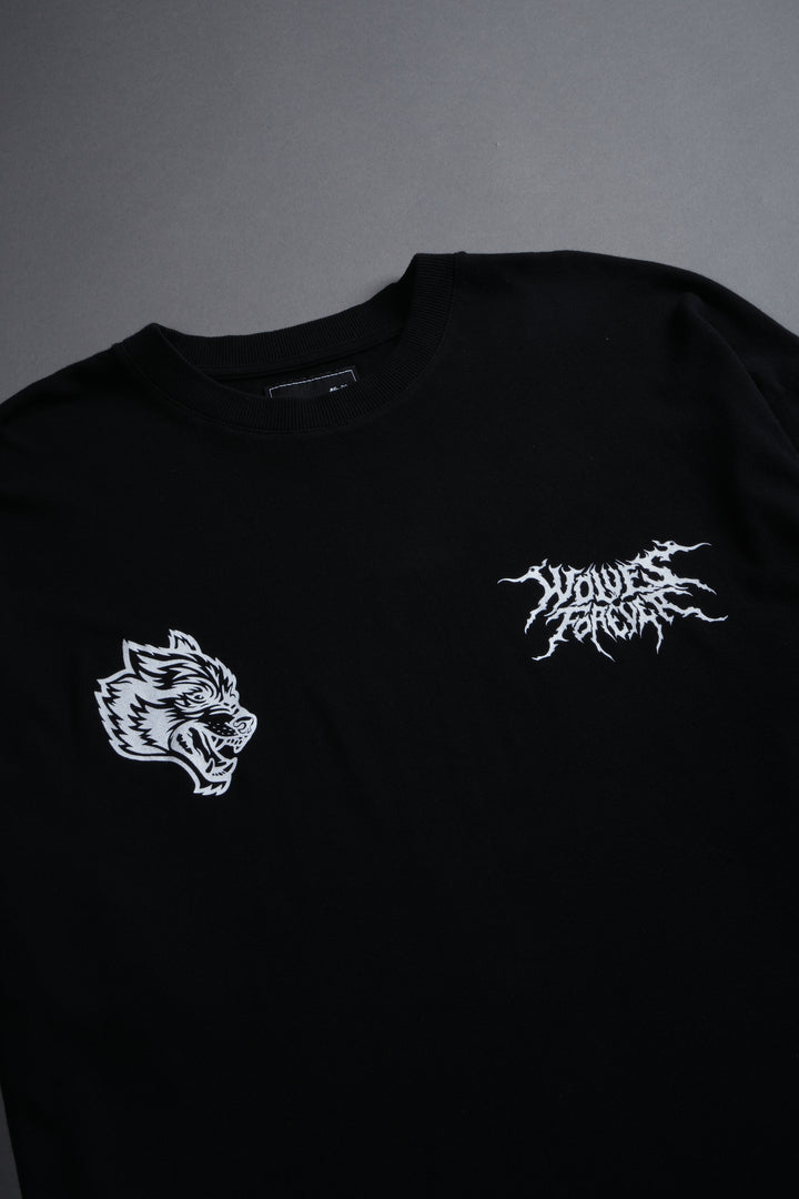 Cha Hae-In "Side By Side" Series Premium Oversized Tee in Black