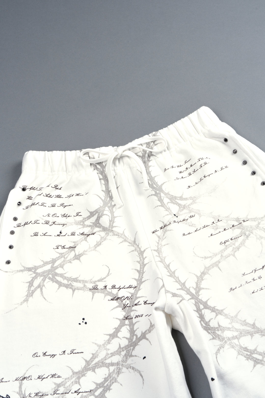 Thorns Frvr Grunge Oversized Raw Hem Post Lounge Sweat Shorts In Cream