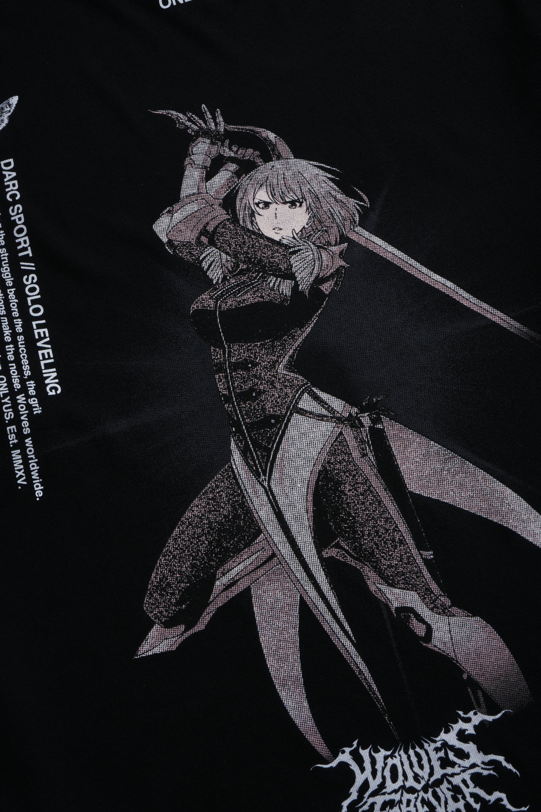 Cha Hae-In "Side By Side" Series Premium Oversized Tee in Black