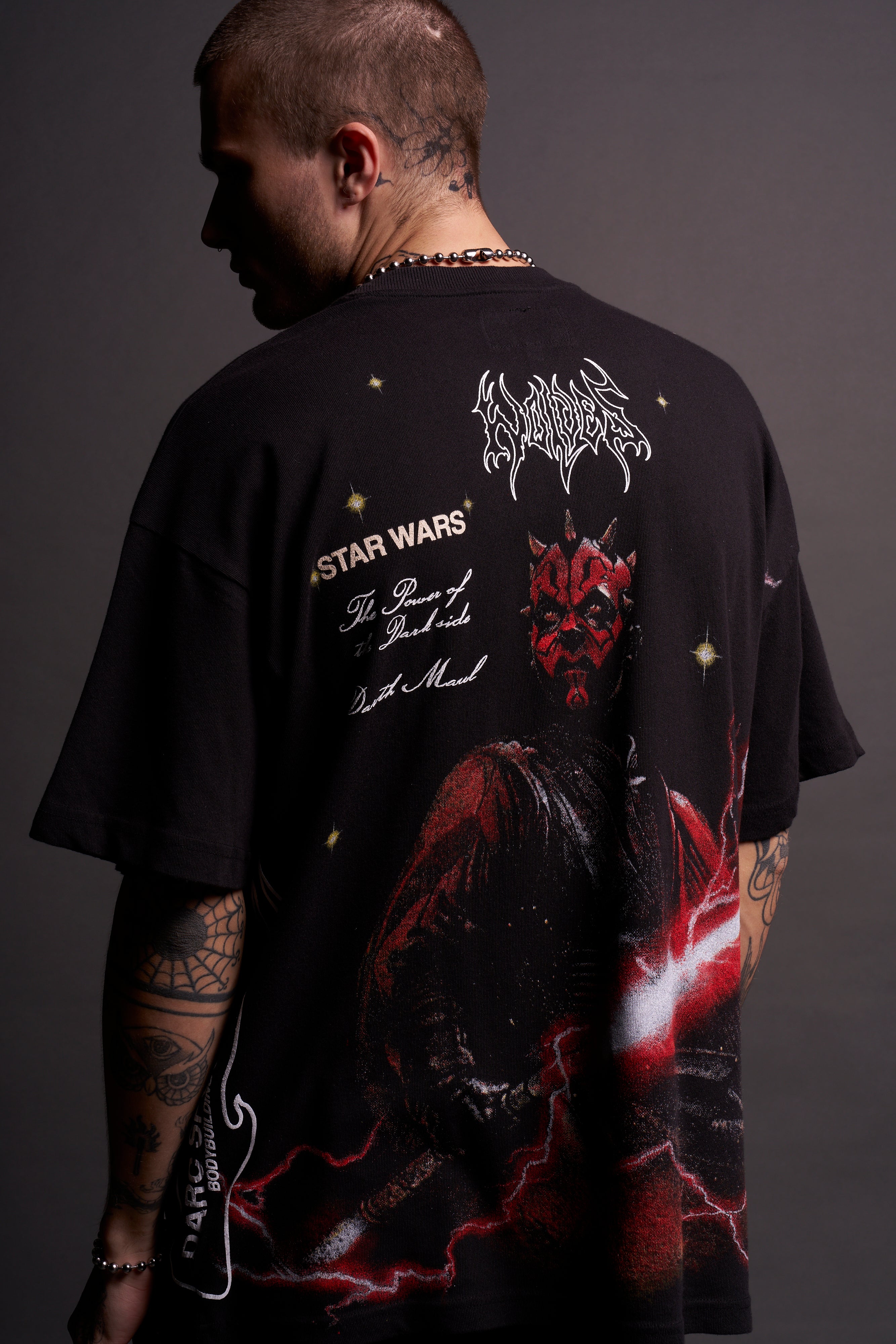 Darth Maul "Side By Side" Oversized Tee in Black