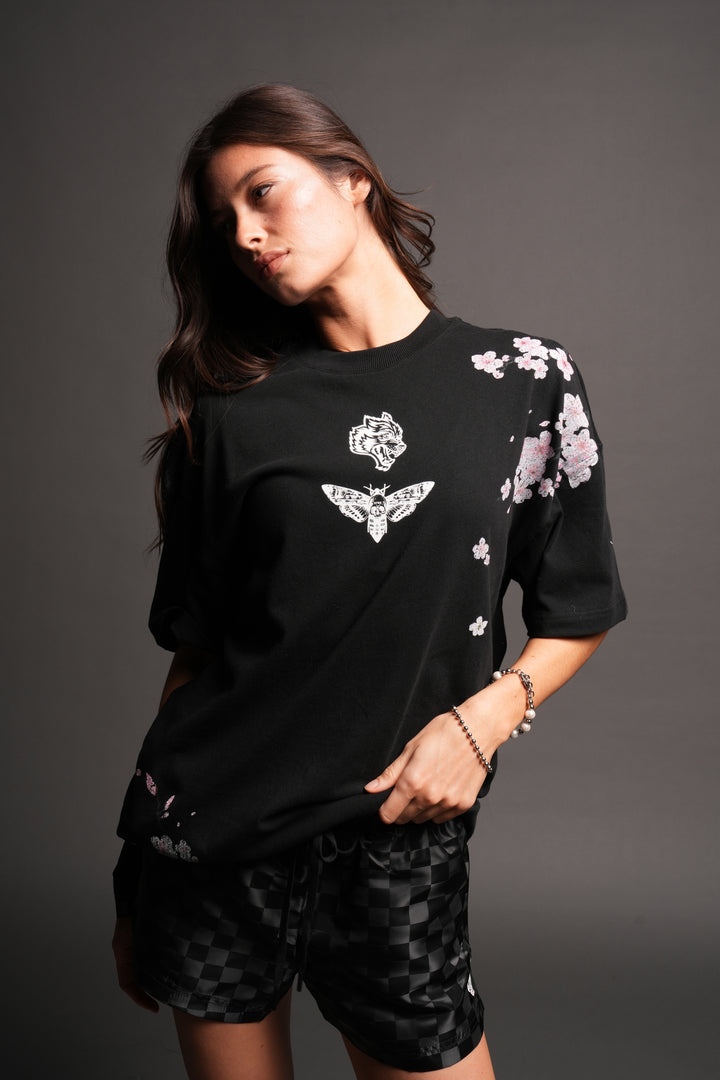 Sakura Summer Pump Cover In Black