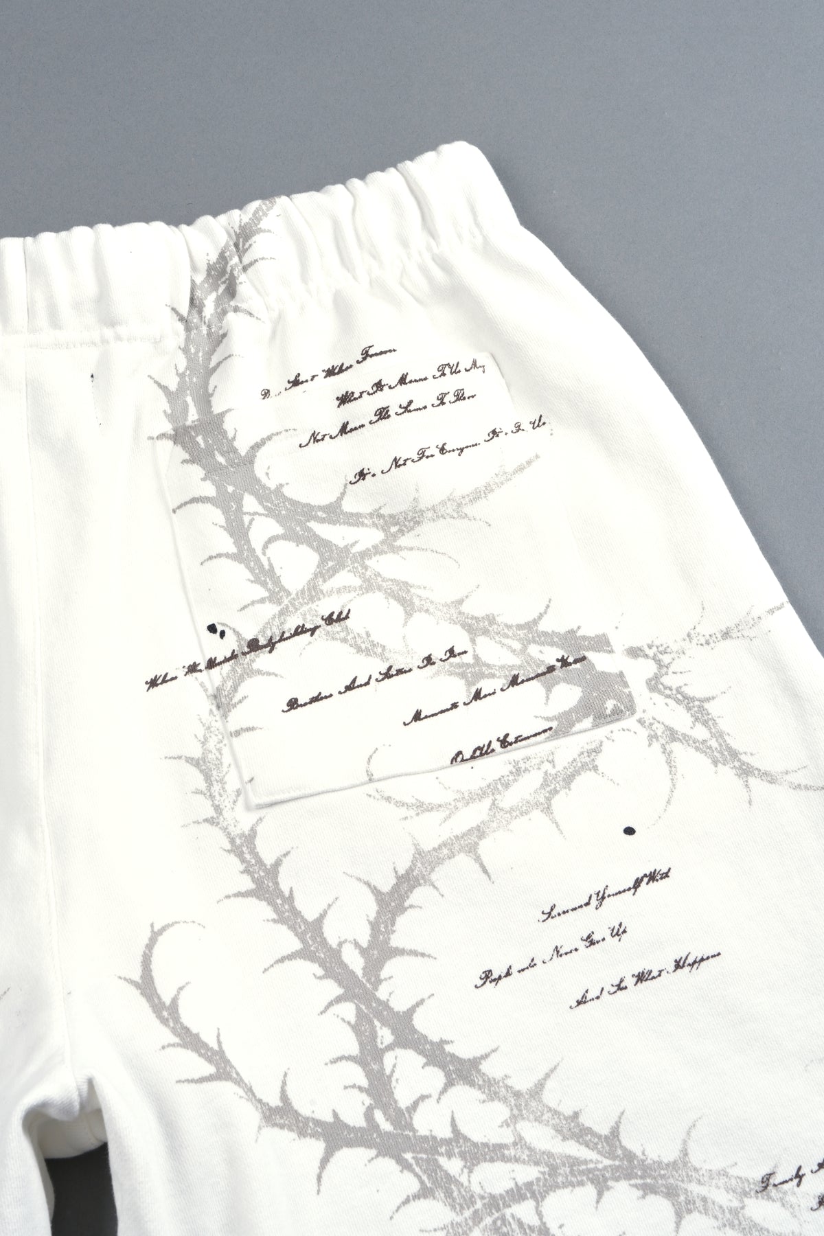 Thorns Frvr Grunge Oversized Raw Hem Post Lounge Sweat Shorts In Cream