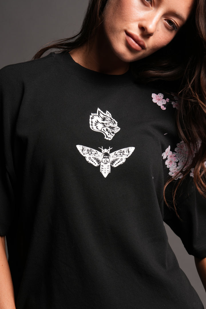 Sakura Summer Pump Cover In Black