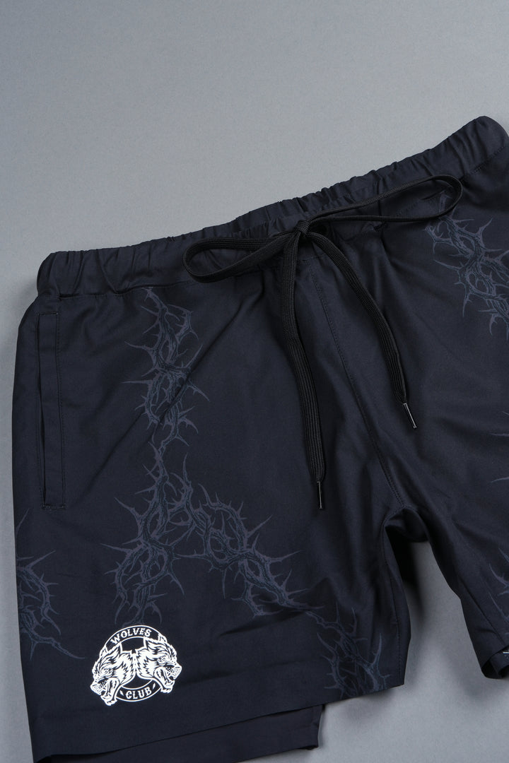 Exo Thorns Compression Shorts In Black