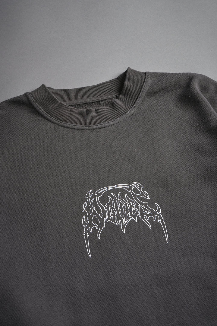 Finite Flame London Crewneck in Wolf Gray