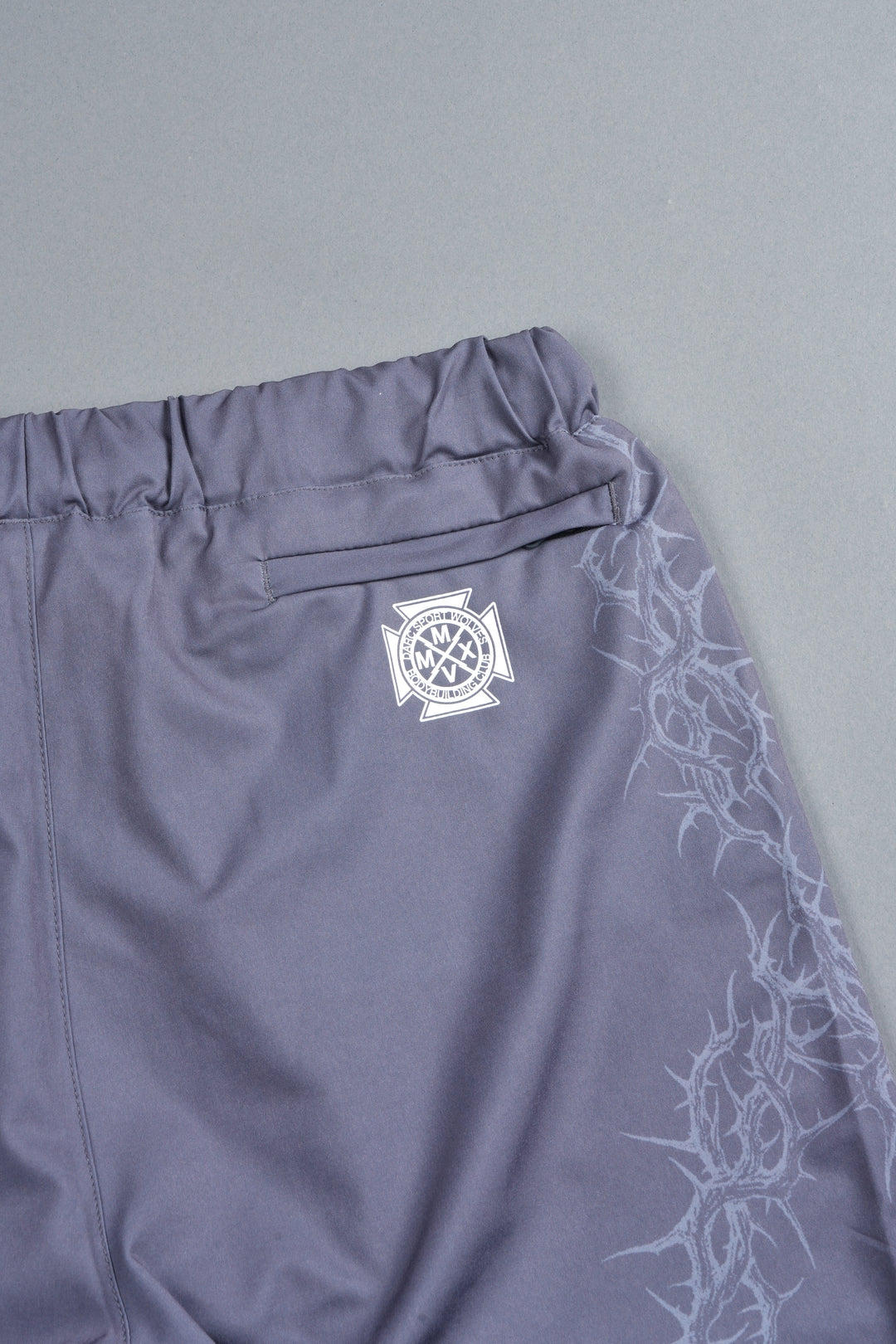 Exo Thorns Compression Shorts In Slate Gray