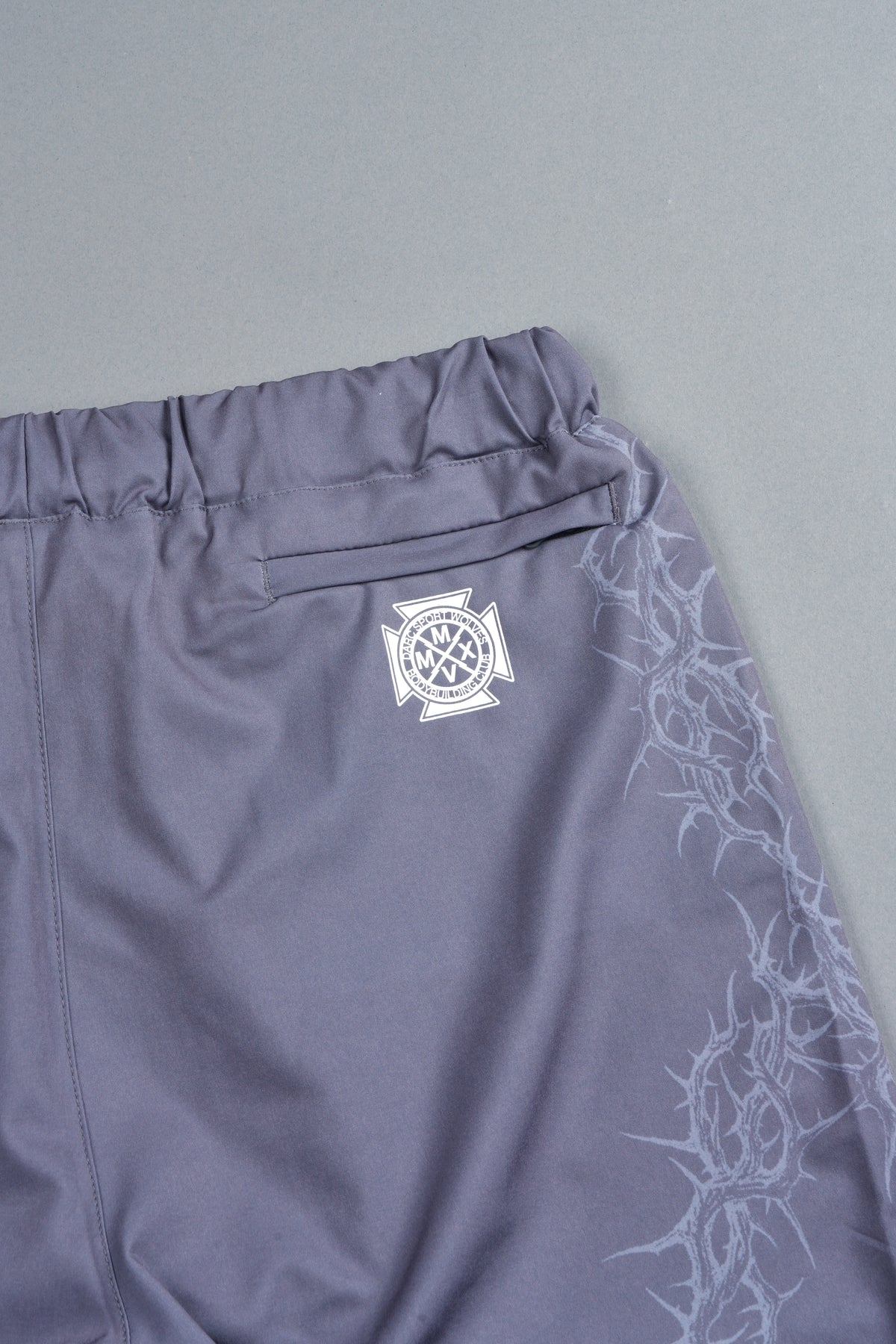 Exo Thorns Compression Shorts In Slate Gray