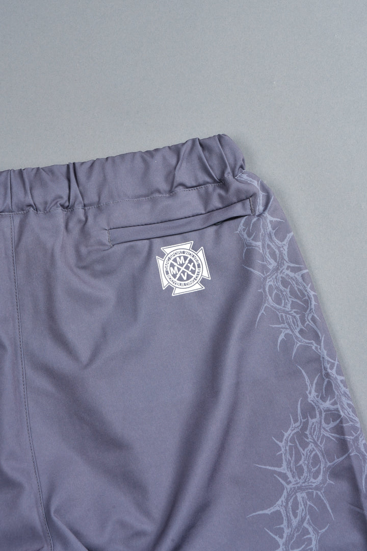 Exo Thorns Compression Shorts In Slate Gray