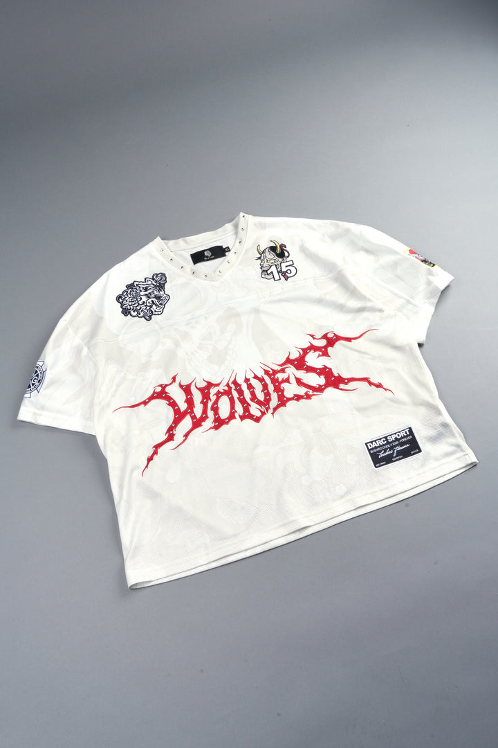Gashadokuro Emmitt Football Jersey in Cream