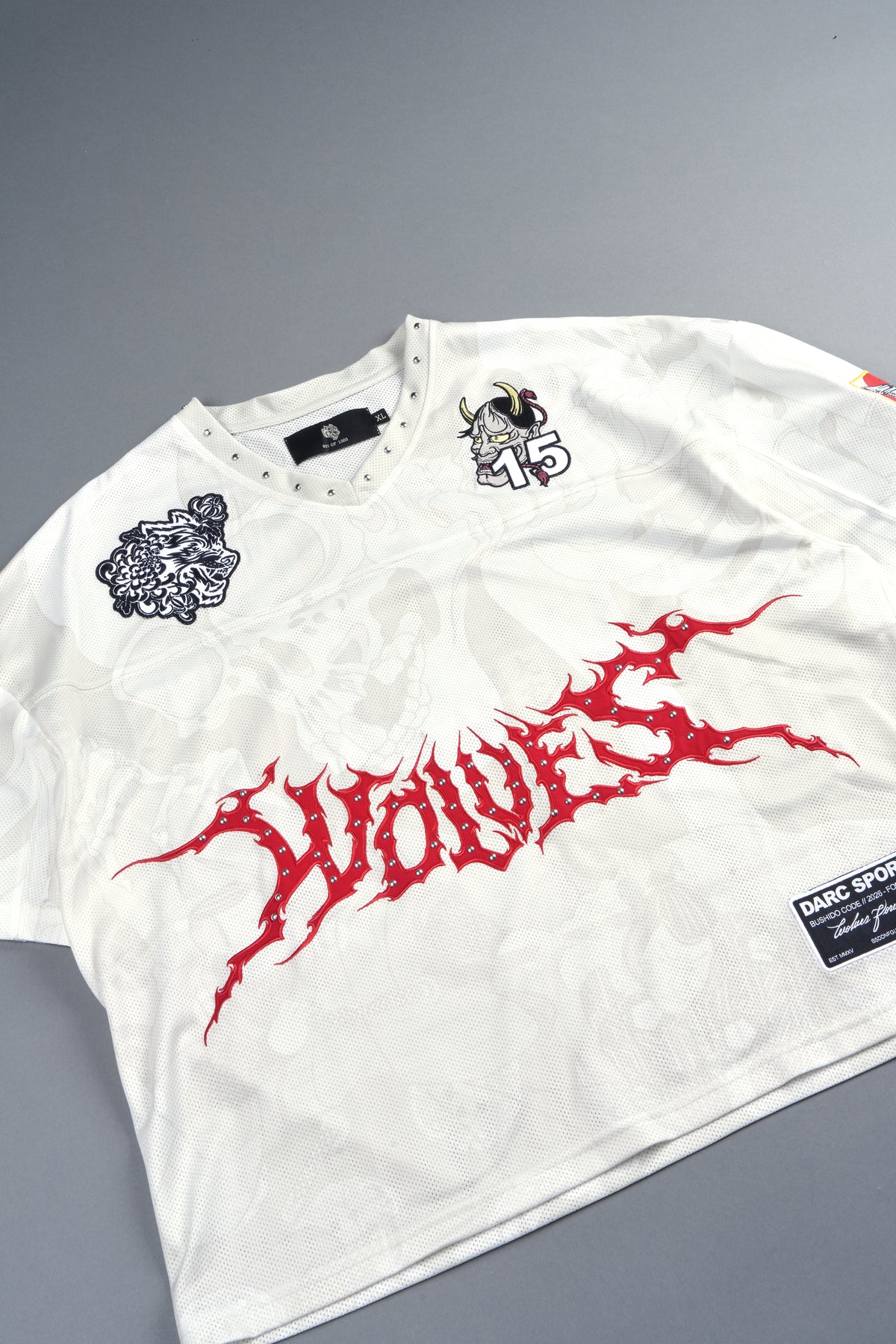Gashadokuro Emmitt Football Jersey in Cream